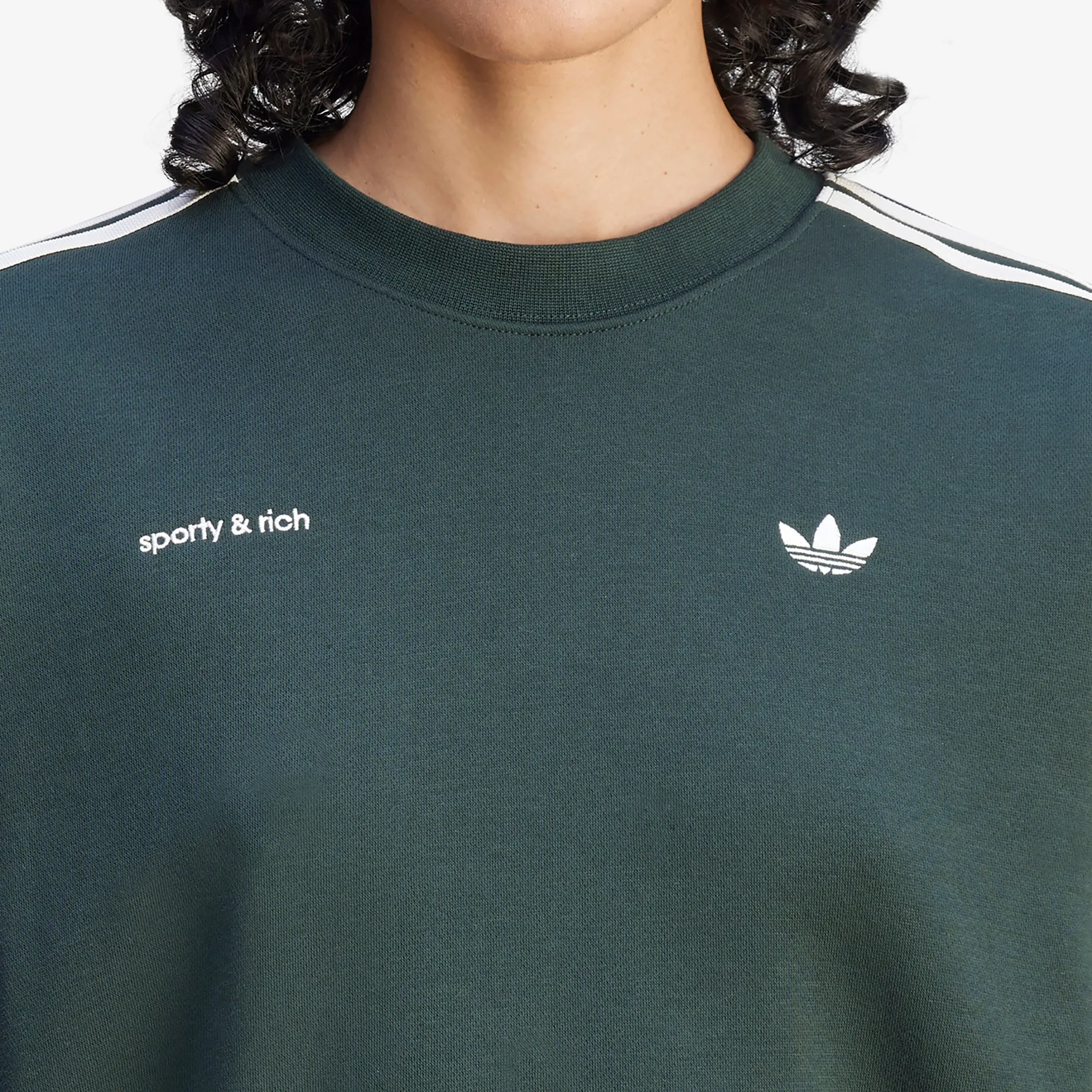 Sporty & Rich x Women's Sweatshirt Shadow Green adidas Clothing