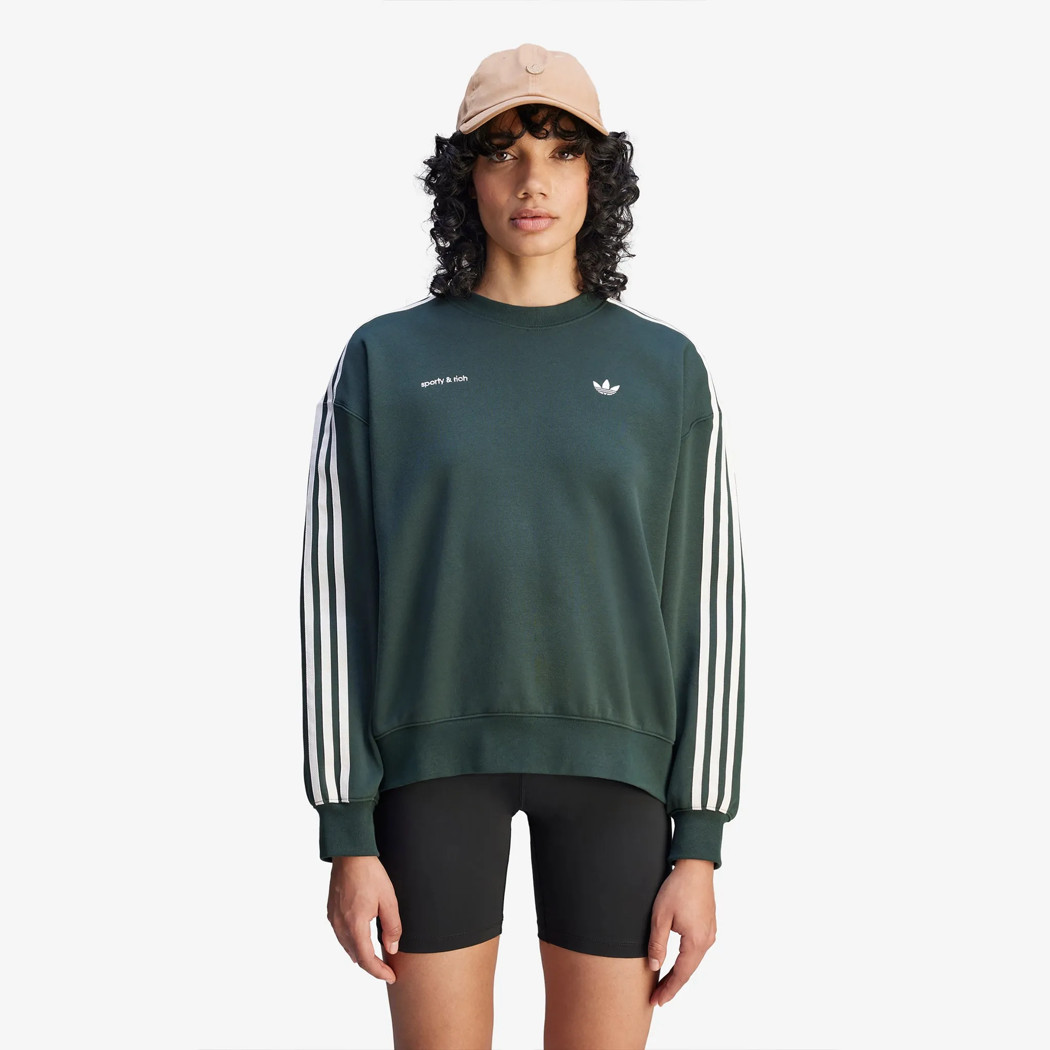 Sporty & Rich x Women's Sweatshirt Shadow Green adidas Clothing