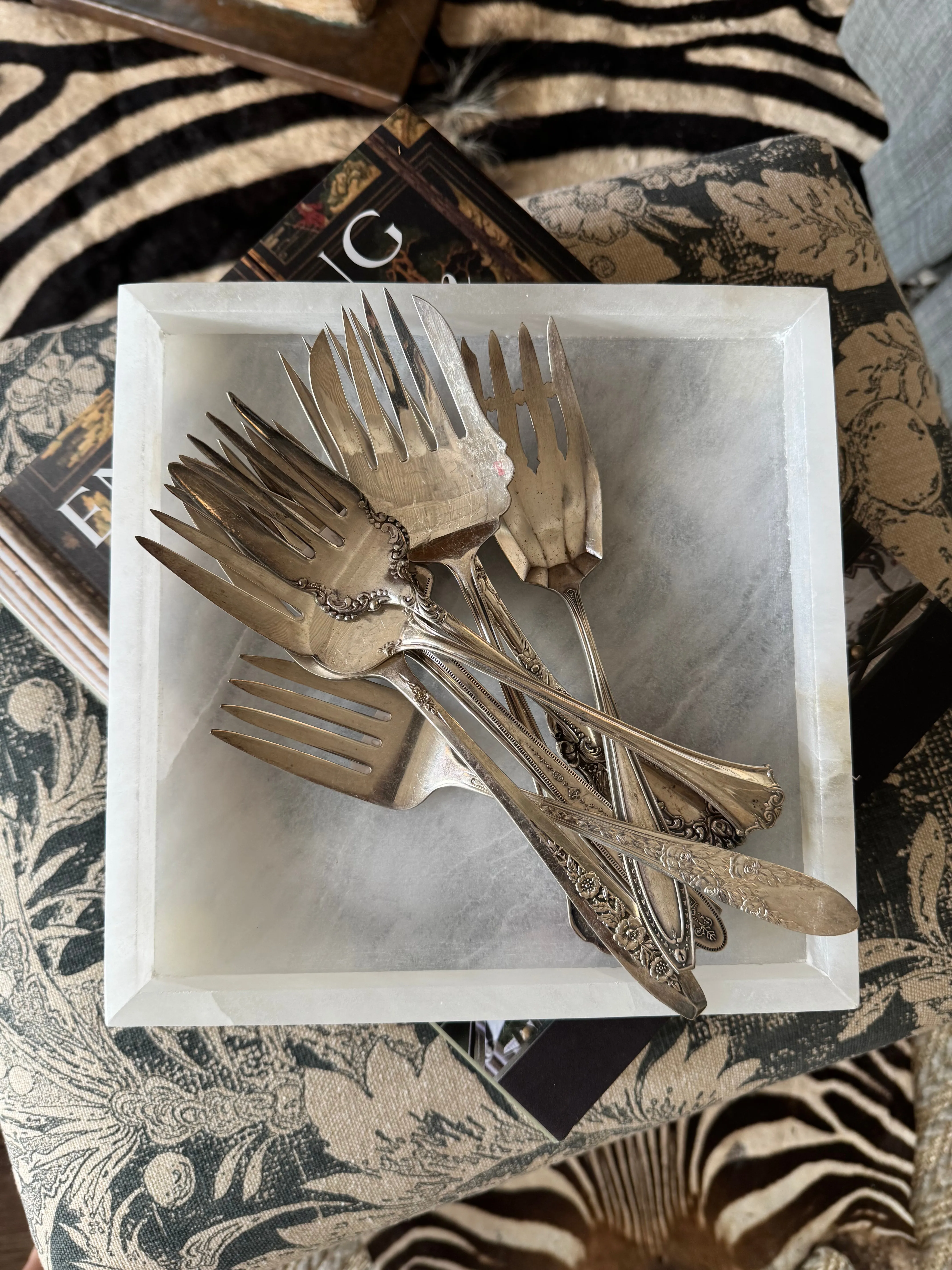 Square Alabaster Tray