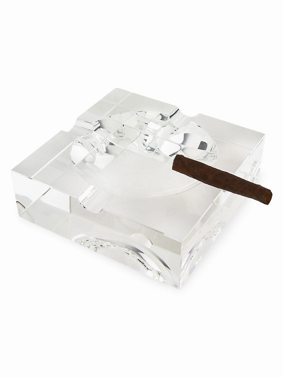 Square - Crystal Glass Ashtray Large