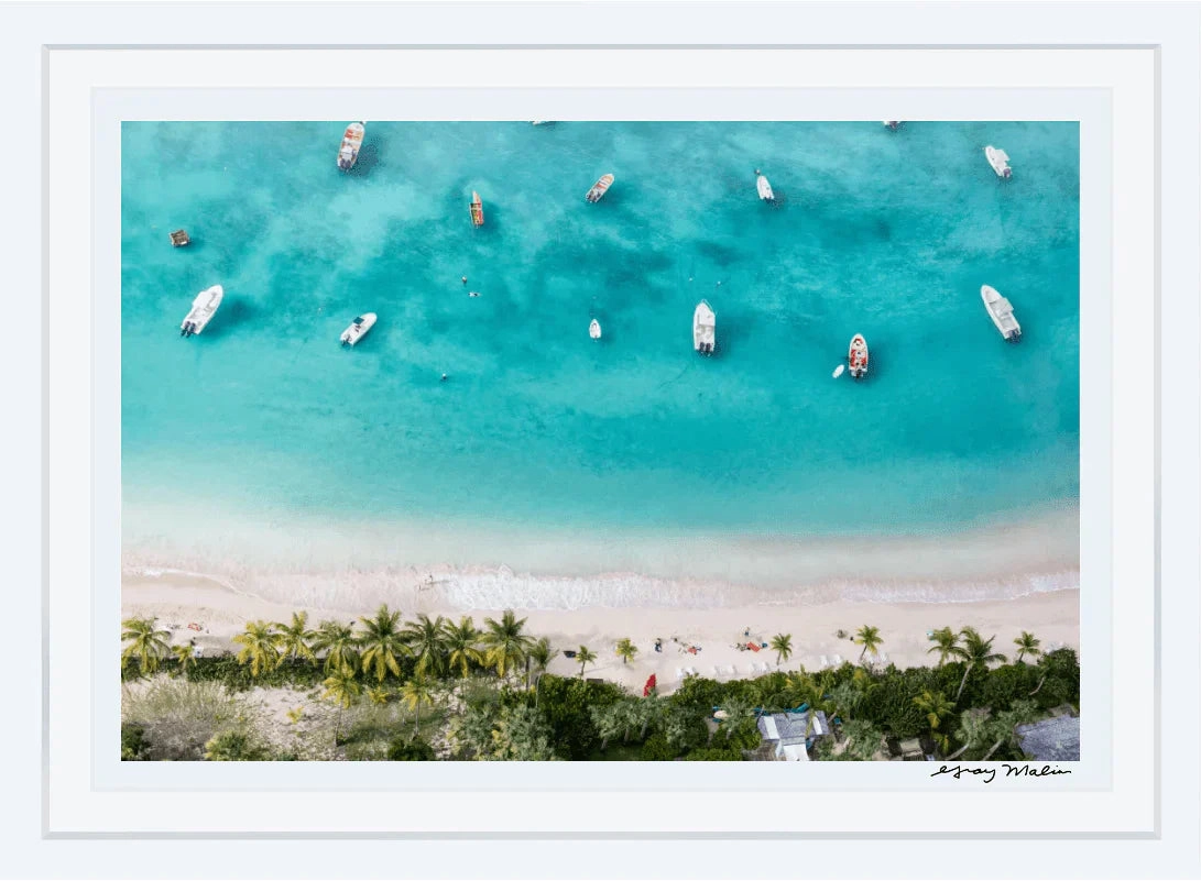 St. Jean Bay, St. Barths Print by Gray Malin