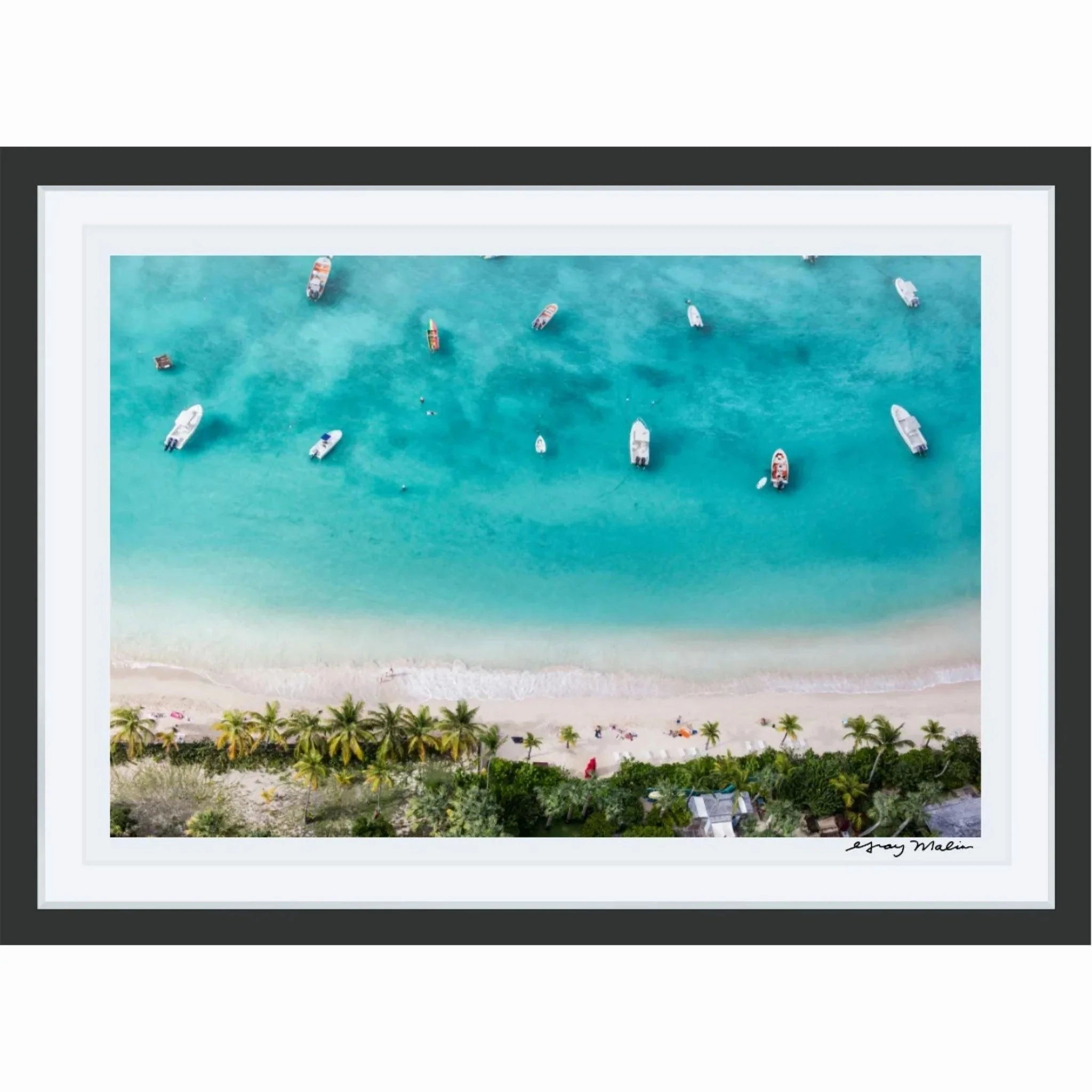St. Jean Bay, St. Barths Print by Gray Malin