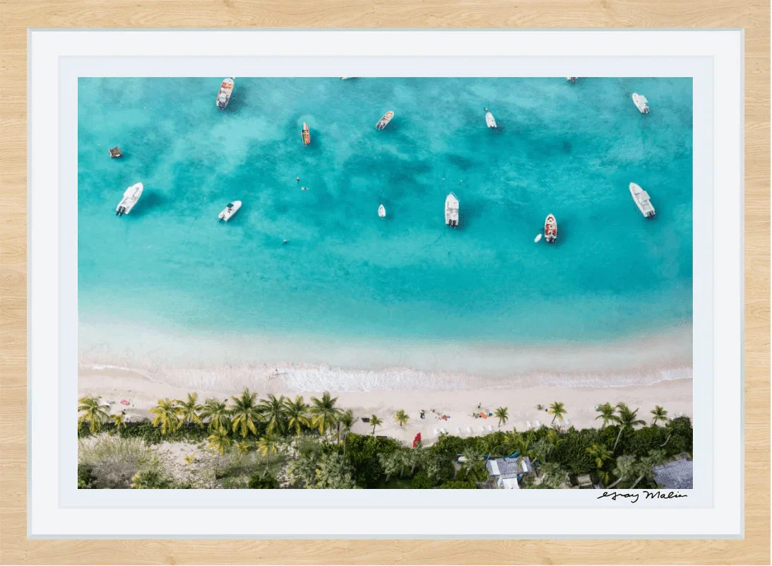 St. Jean Bay, St. Barths Print by Gray Malin