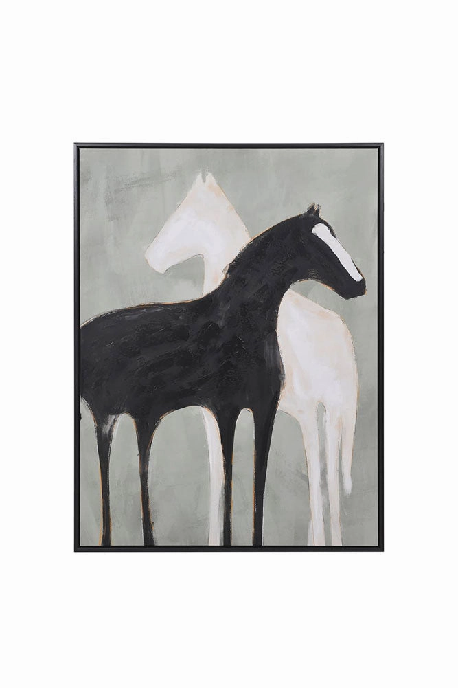Stallion Shadow Canvas Art Print