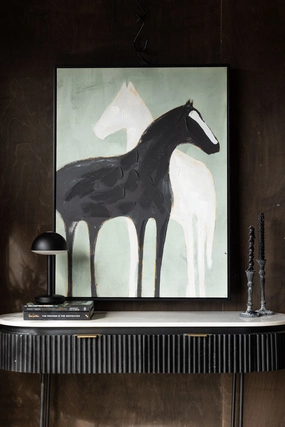 Stallion Shadow Canvas Art Print 