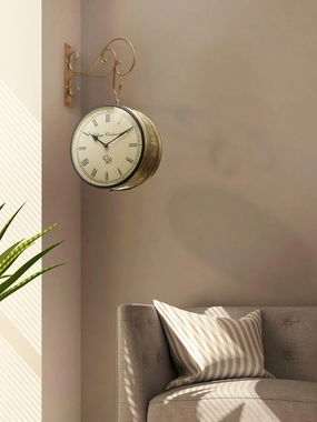 Station Clock Brass 10 Inches 
