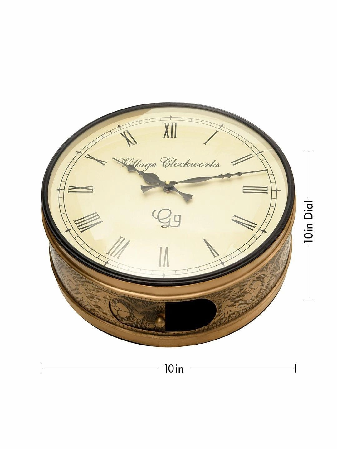 Station Clock Brass 10 Inches