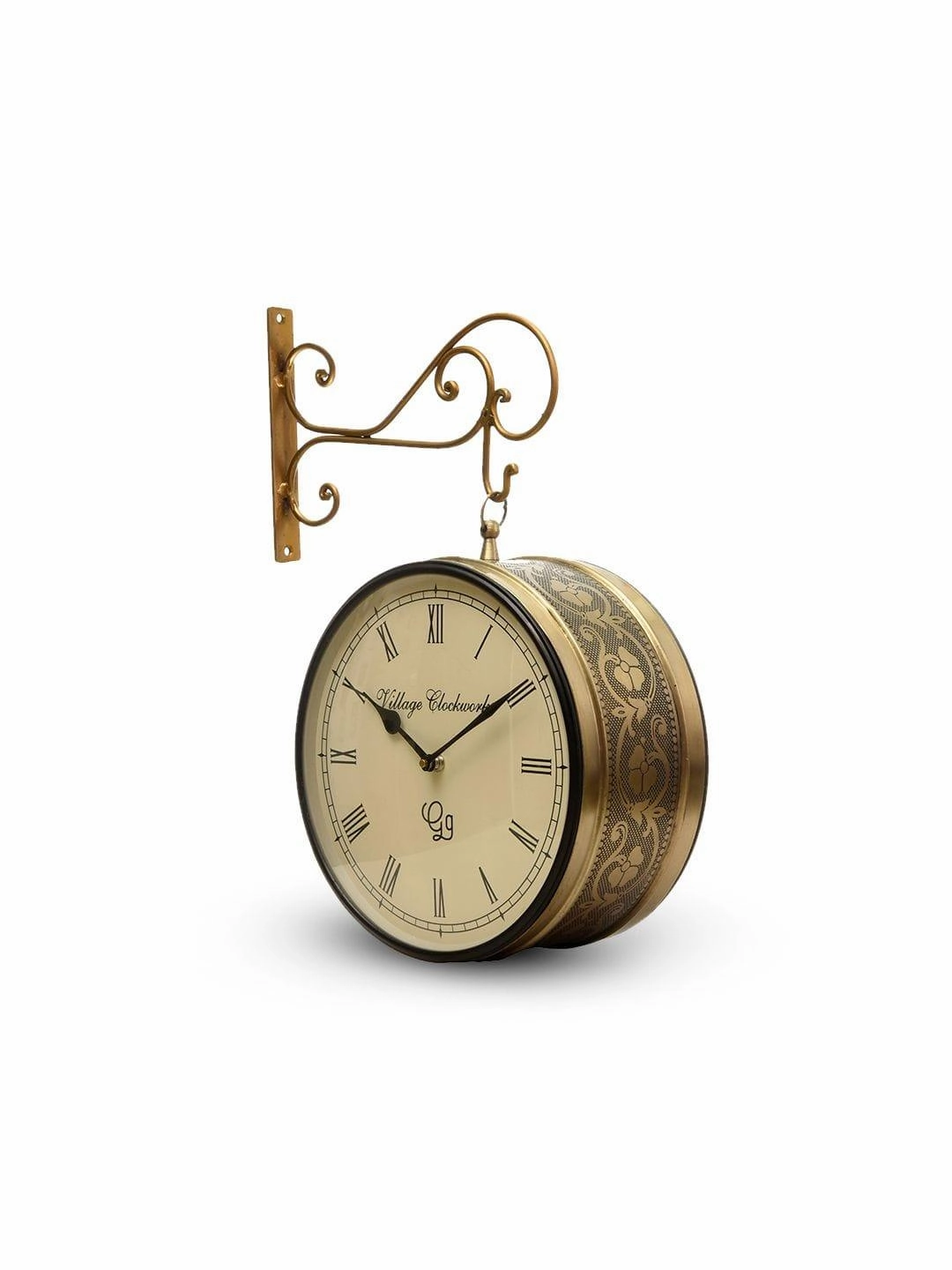 Station Clock Brass 10 Inches