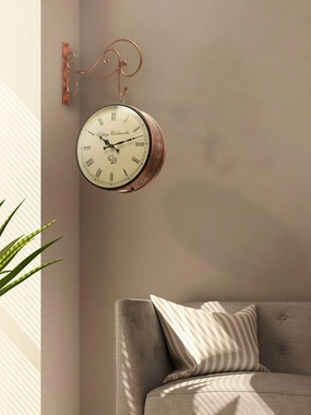 Station Clock Copper 12 Inches 