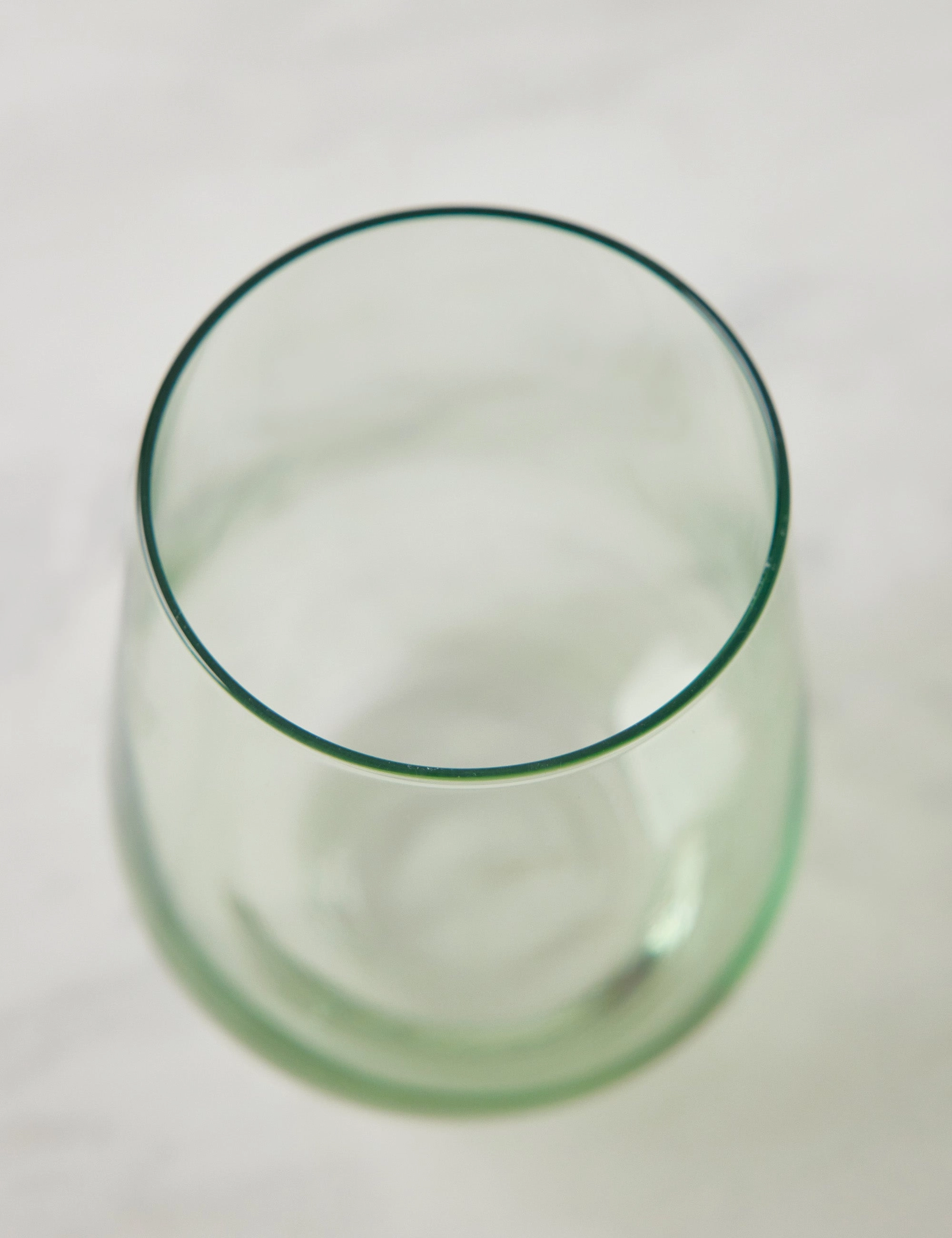 Stemless Wine Glass (Set of 2) by Estelle Colored Glass