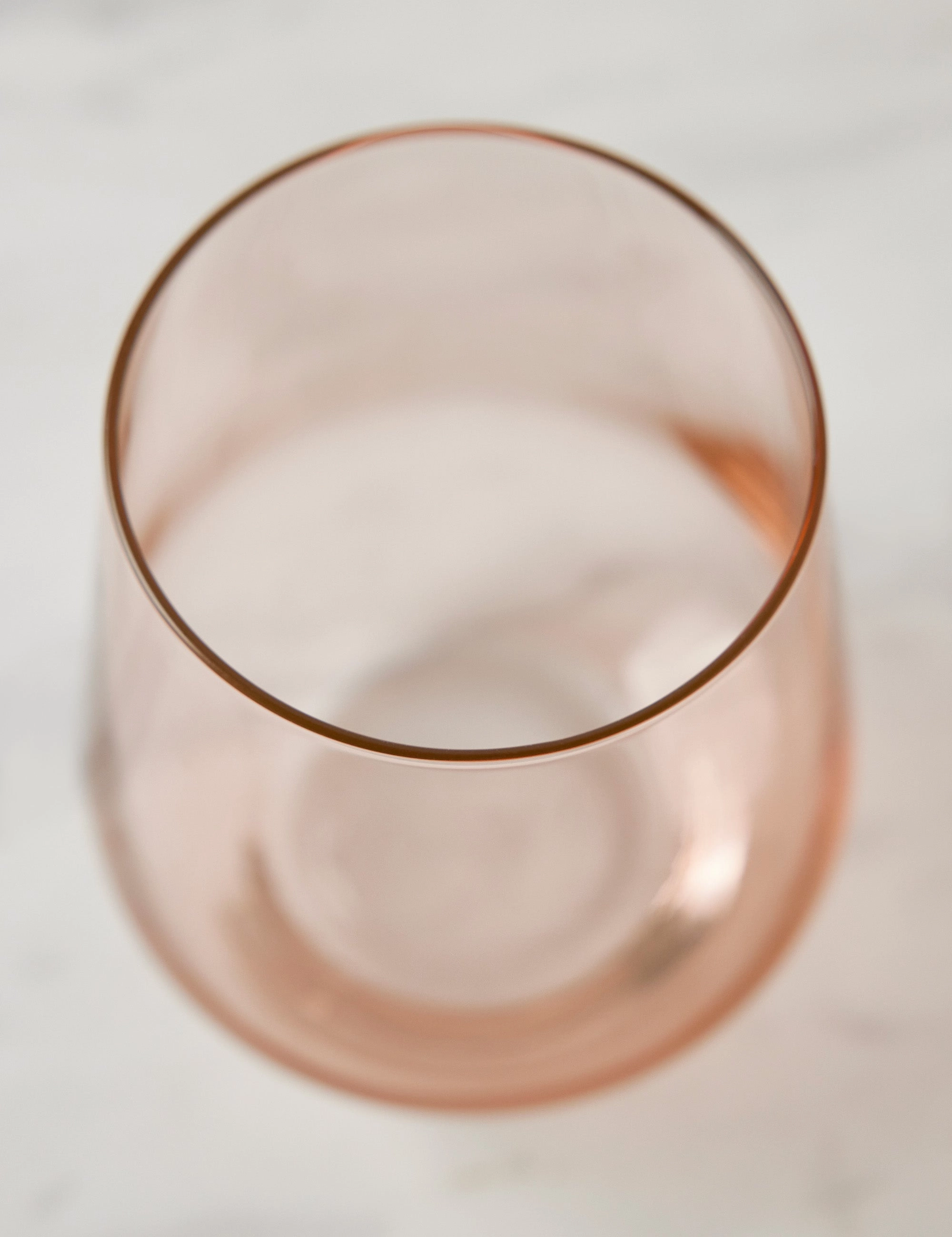 Stemless Wine Glass (Set of 2) by Estelle Colored Glass