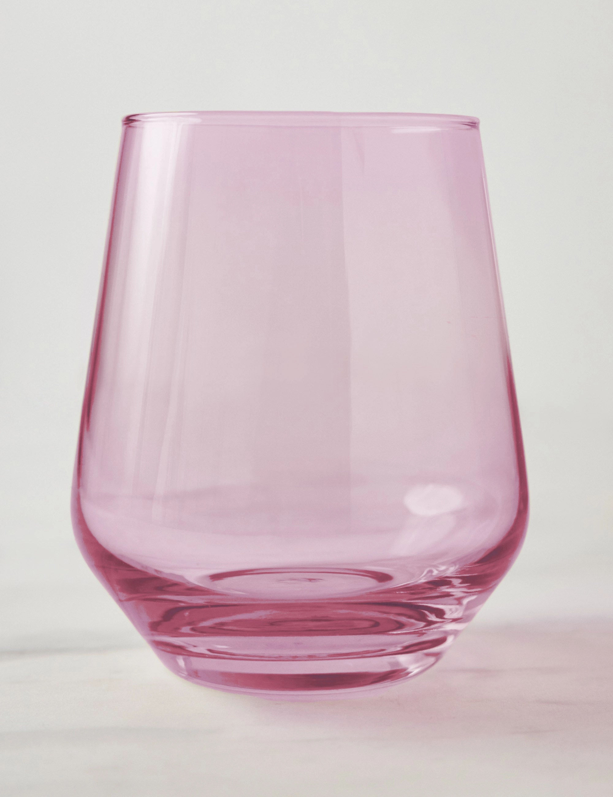 Stemless Wine Glass (Set of 2) by Estelle Colored Glass