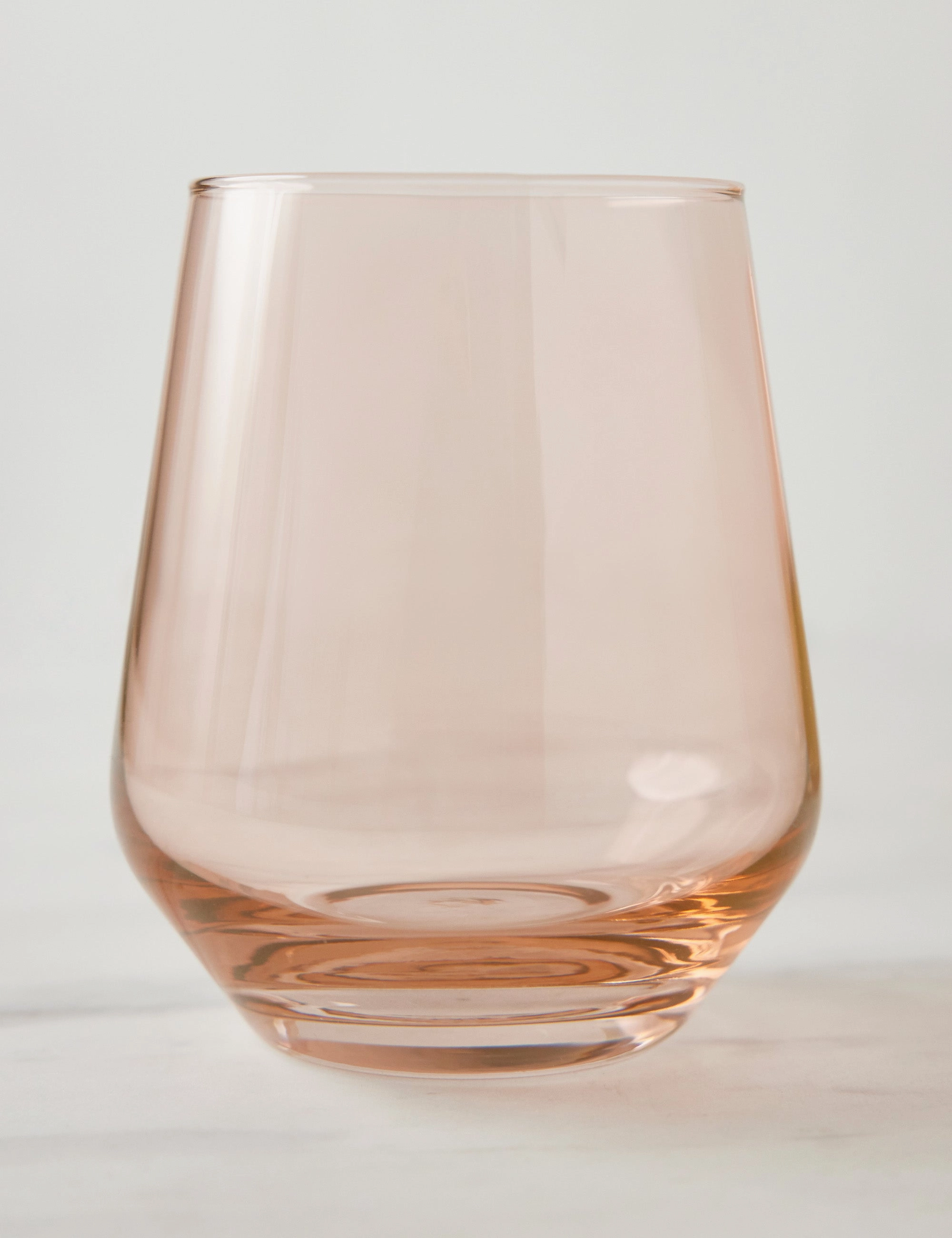 Stemless Wine Glass (Set of 2) by Estelle Colored Glass
