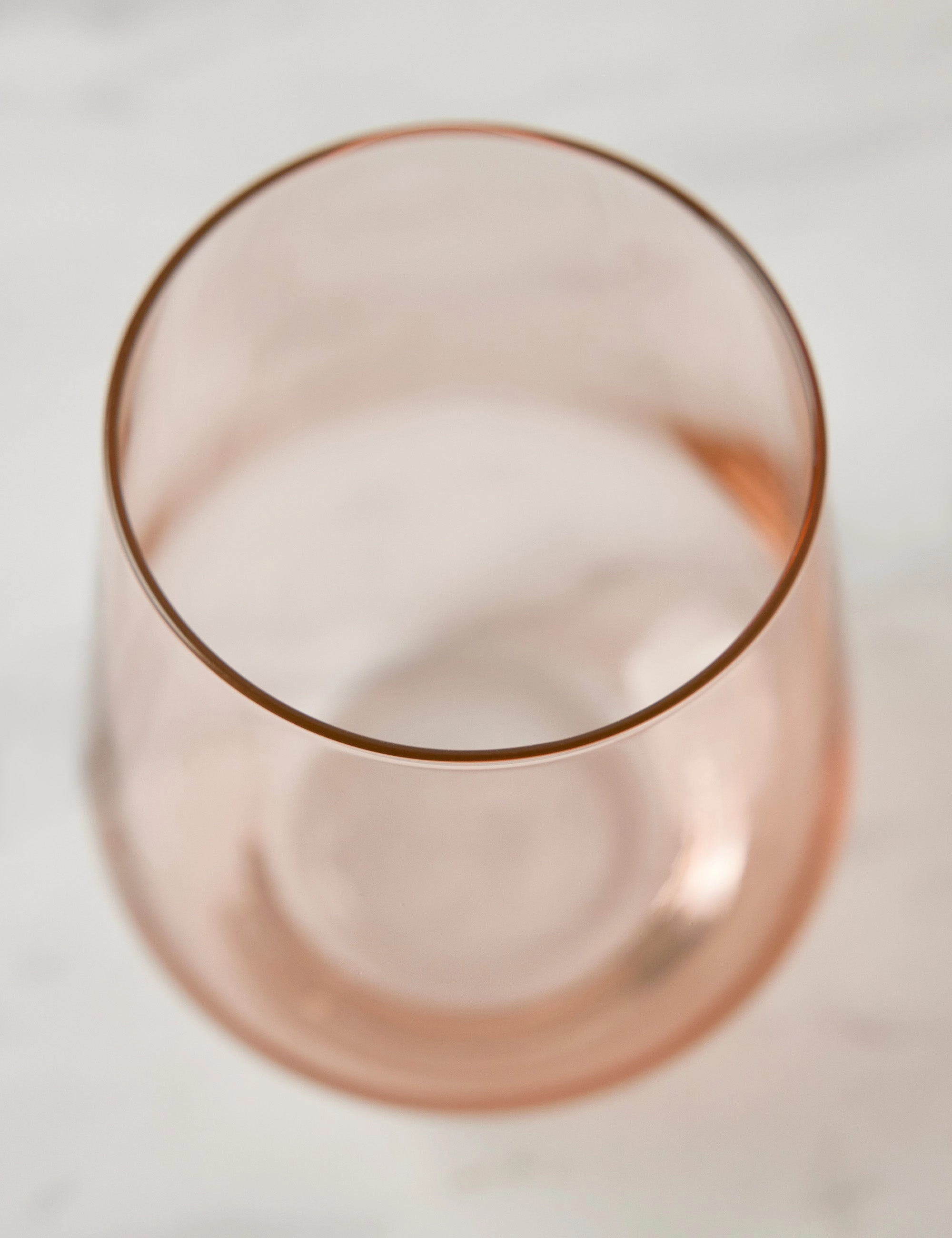 Stemless Wine Glass (Set of 2) by Estelle Colored Glass