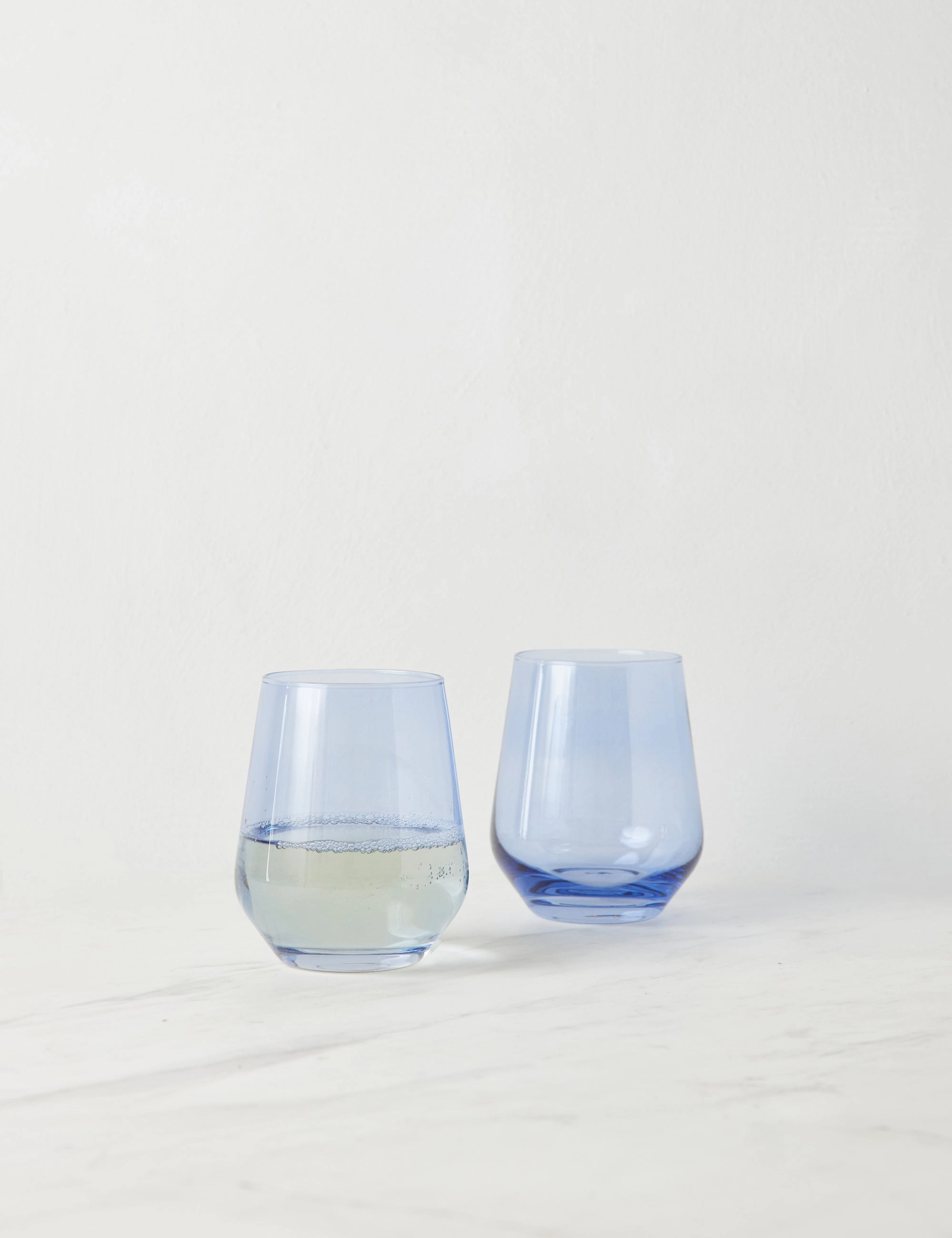 Stemless Wine Glass (Set of 2) by Estelle Colored Glass 