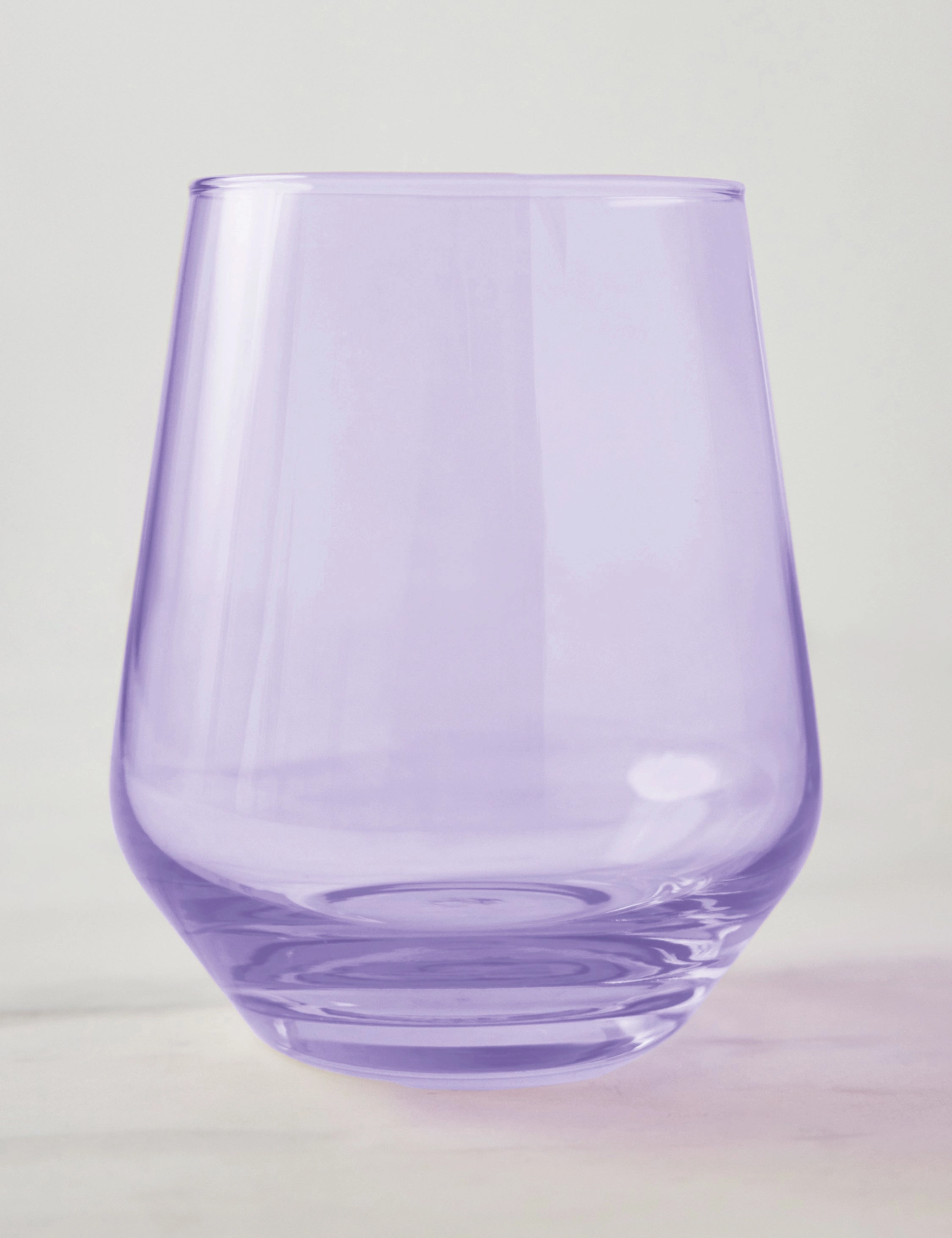 Stemless Wine Glass (Set of 2) by Estelle Colored Glass