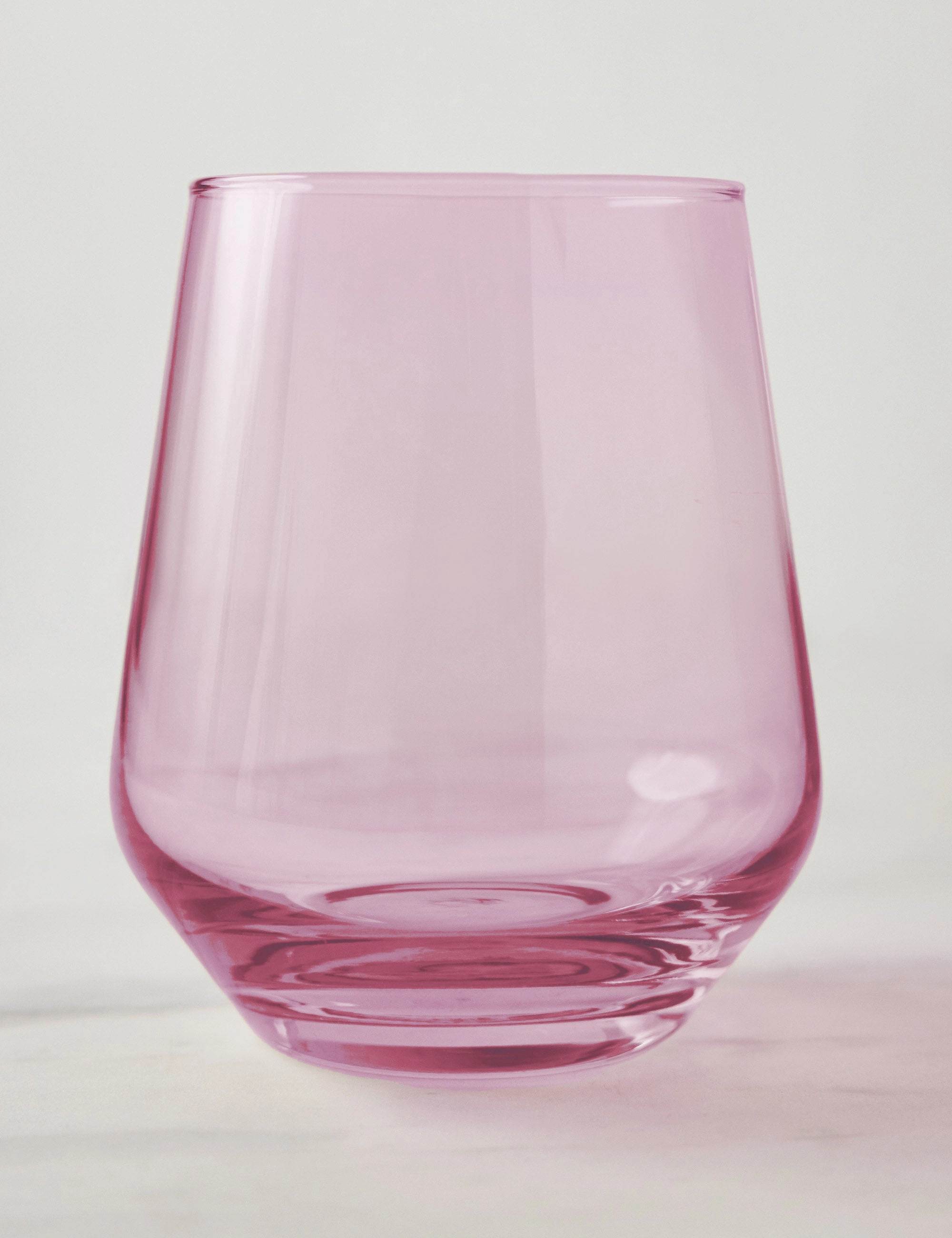 Stemless Wine Glass (Set of 2) by Estelle Colored Glass