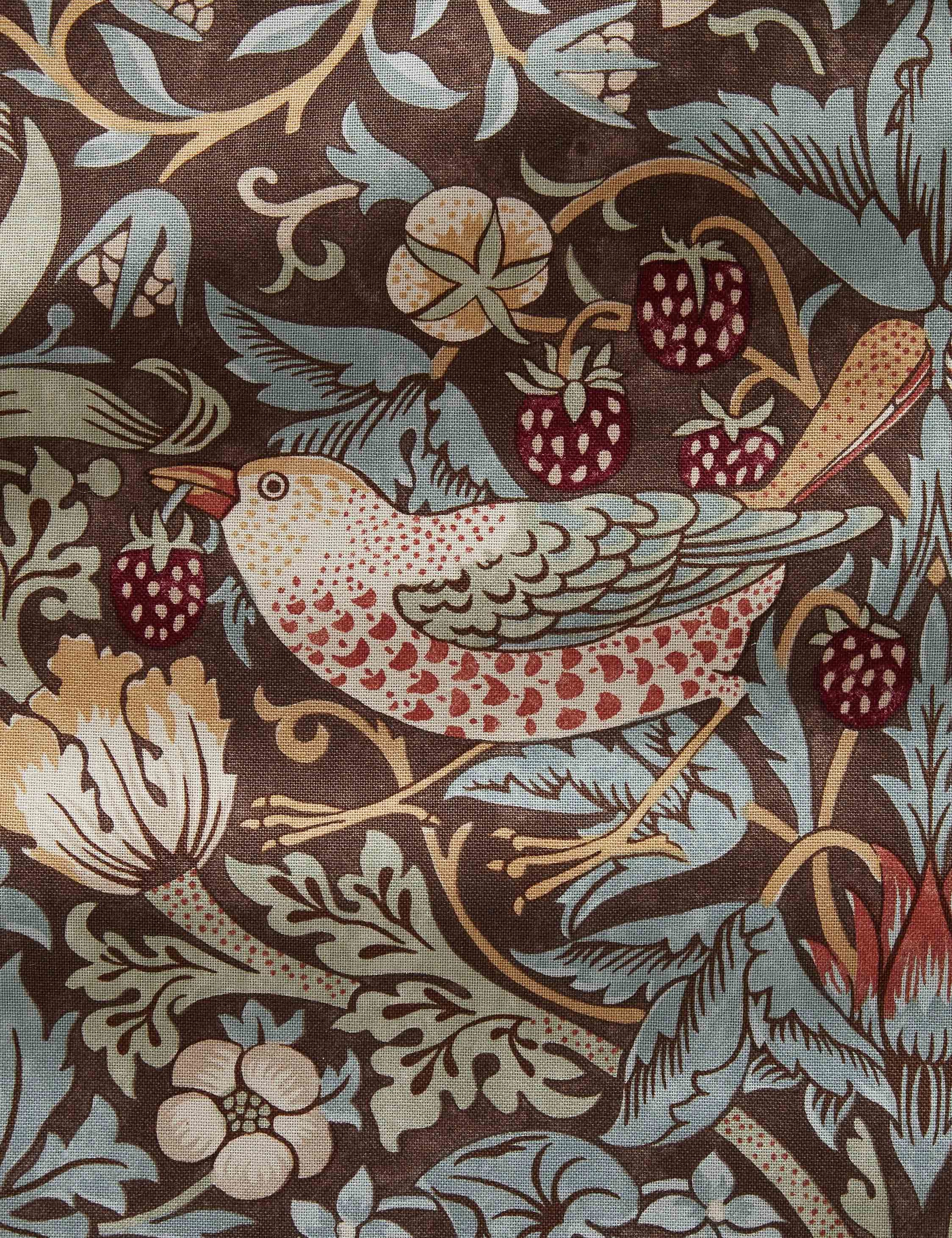 Strawberry Thief Cotton Fabric by Morris & Co.