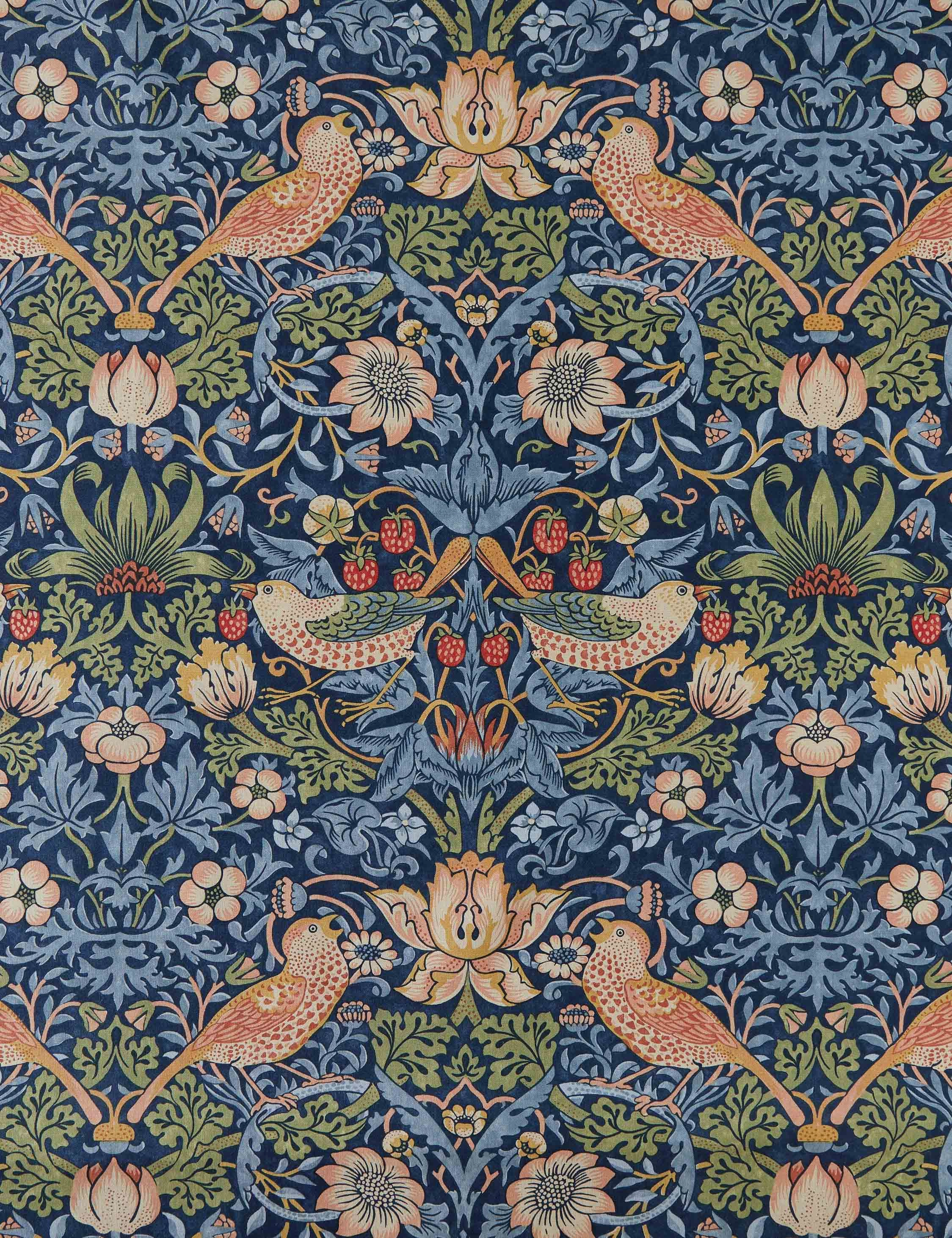 Strawberry Thief Cotton Fabric by Morris & Co.