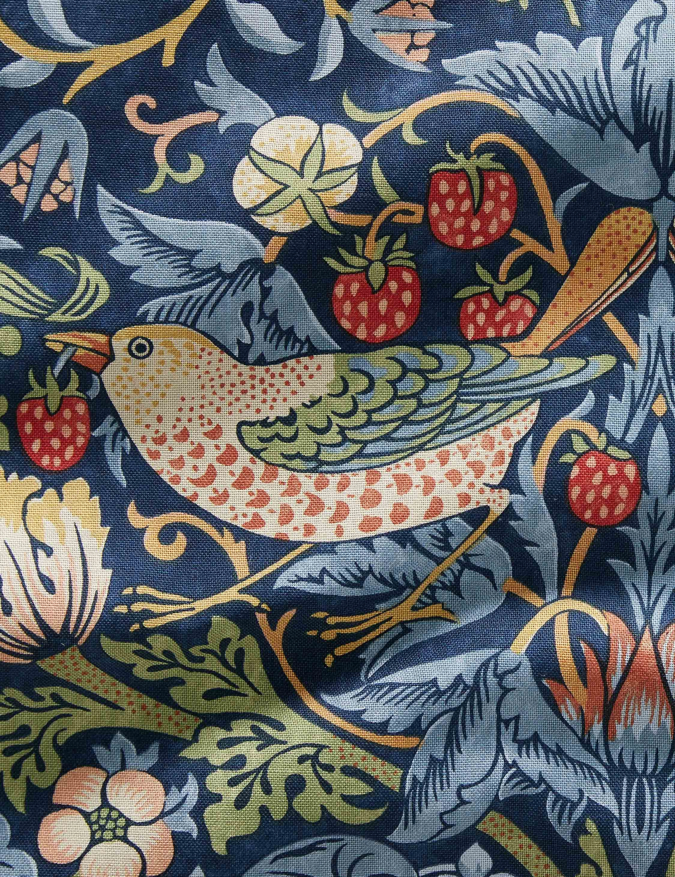 Strawberry Thief Cotton Fabric by Morris & Co.