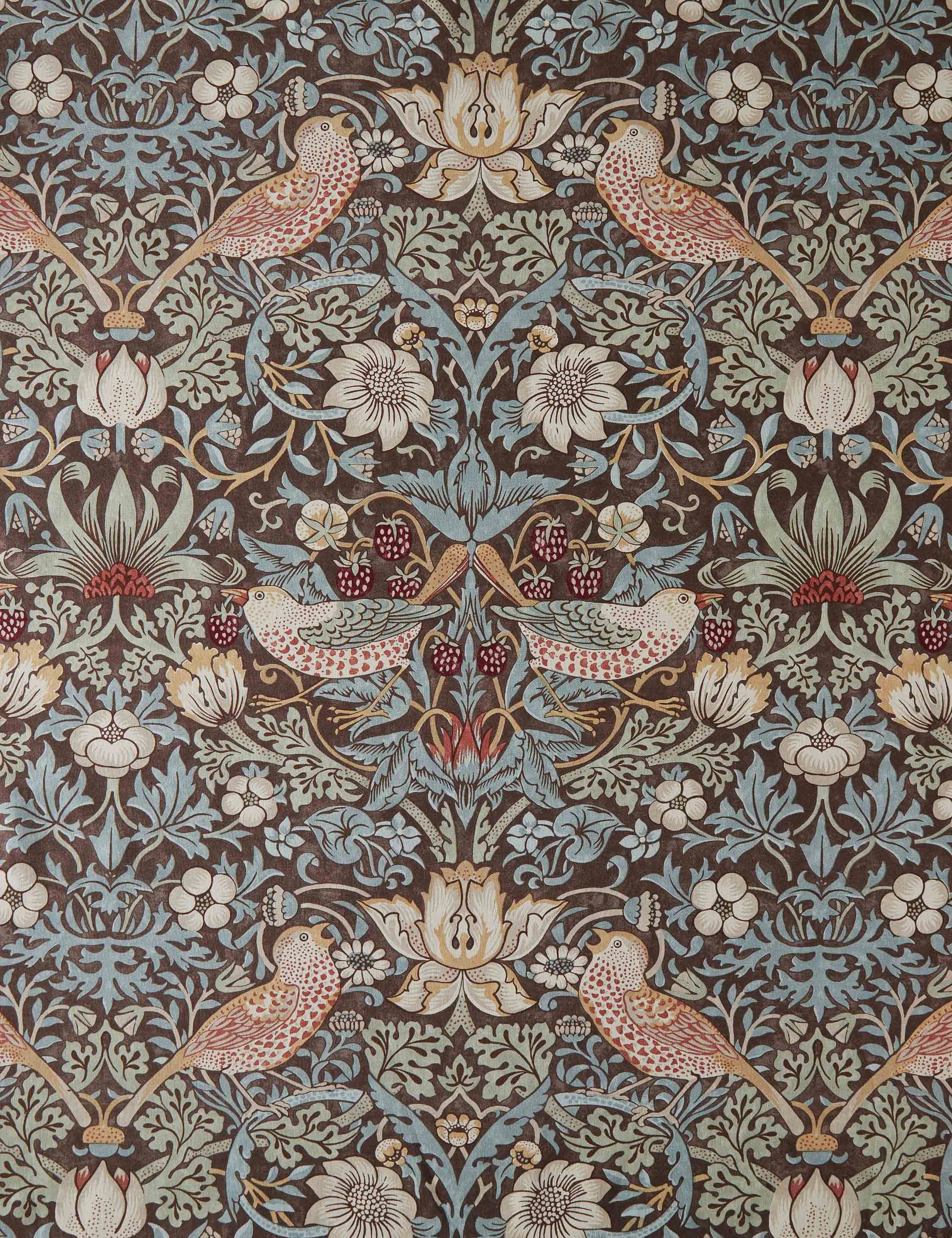 Strawberry Thief Cotton Fabric by Morris & Co.
