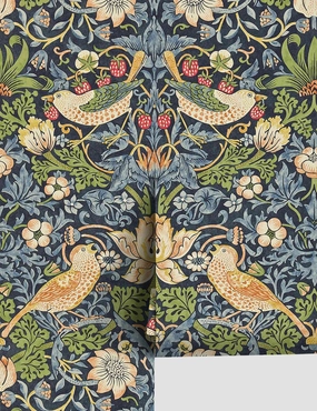 Strawberry Thief Wallpaper by Morris & Co. 