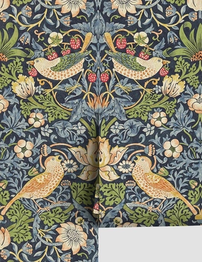 Strawberry Thief Wallpaper by Morris & Co. 