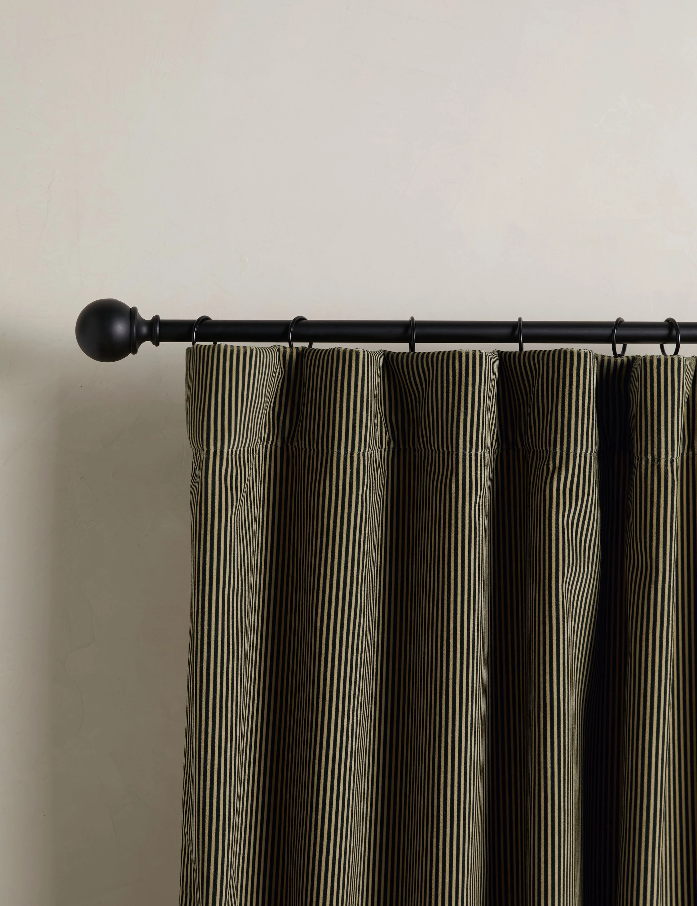 Striped Velvet Curtain Panel by Sarah Sherman Samuel