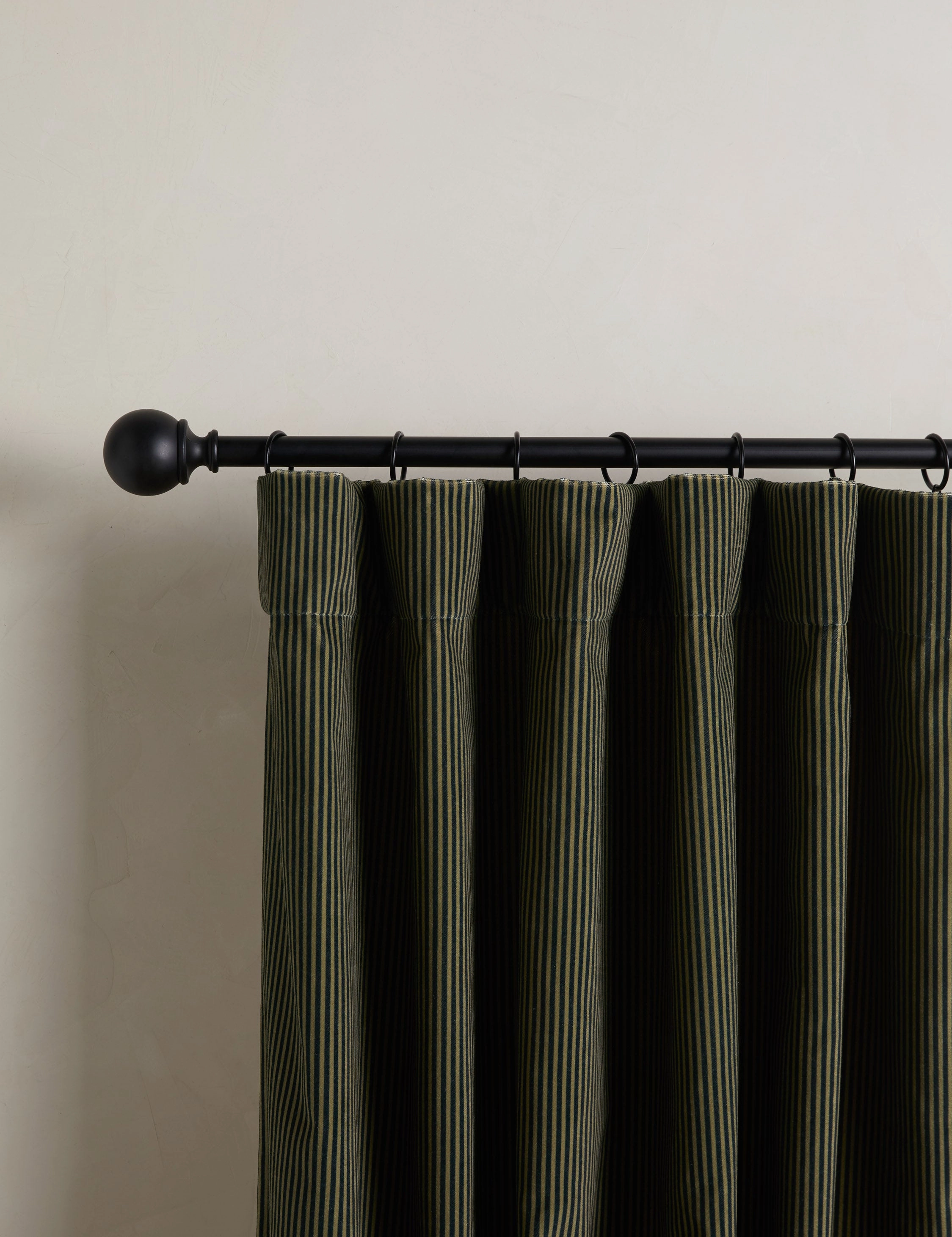 Striped Velvet Curtain Panel by Sarah Sherman Samuel