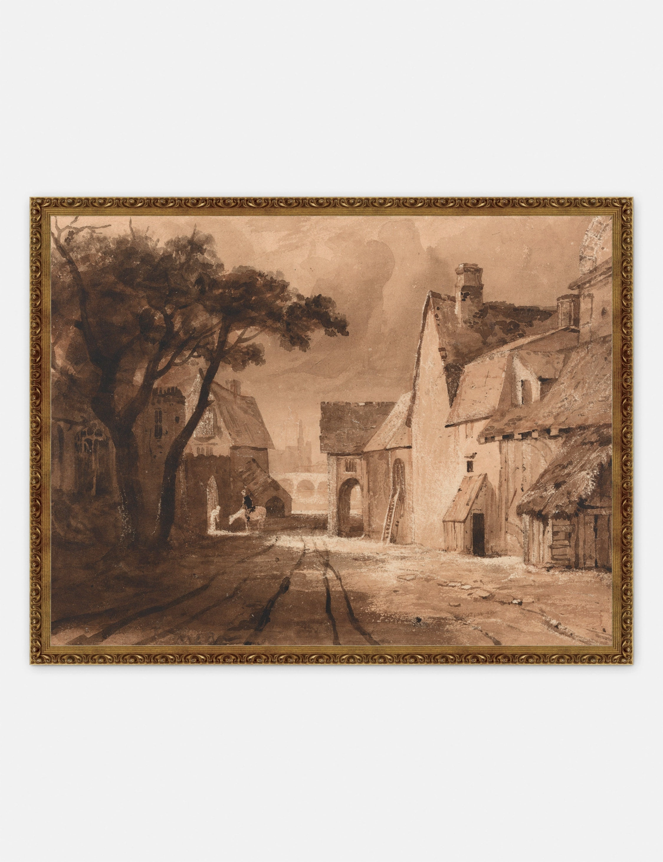 Study of Old Buildings Print by Samuel Palmer