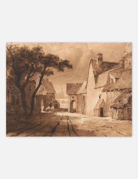Study of Old Buildings Print by Samuel Palmer 