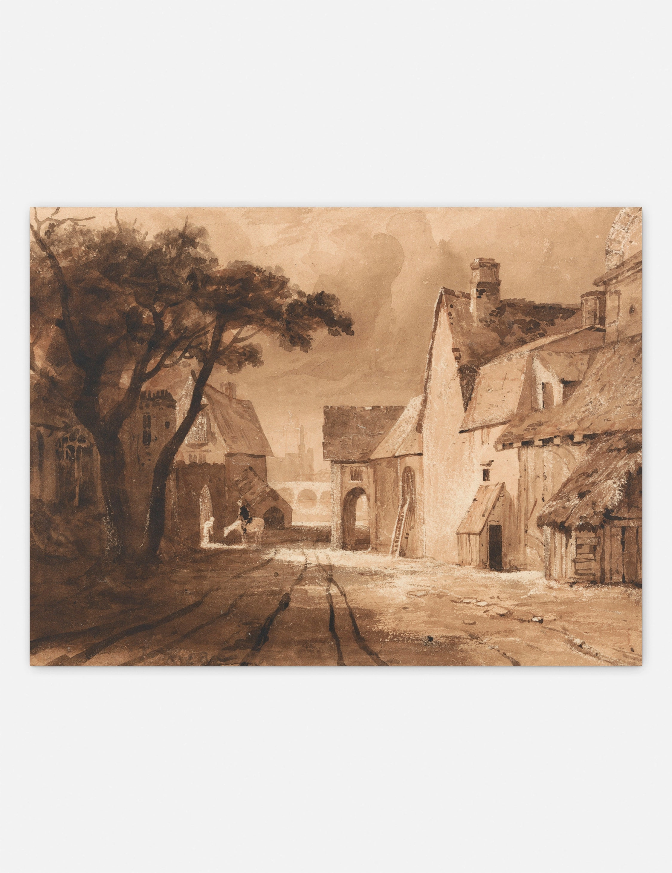 Study of Old Buildings Print by Samuel Palmer 