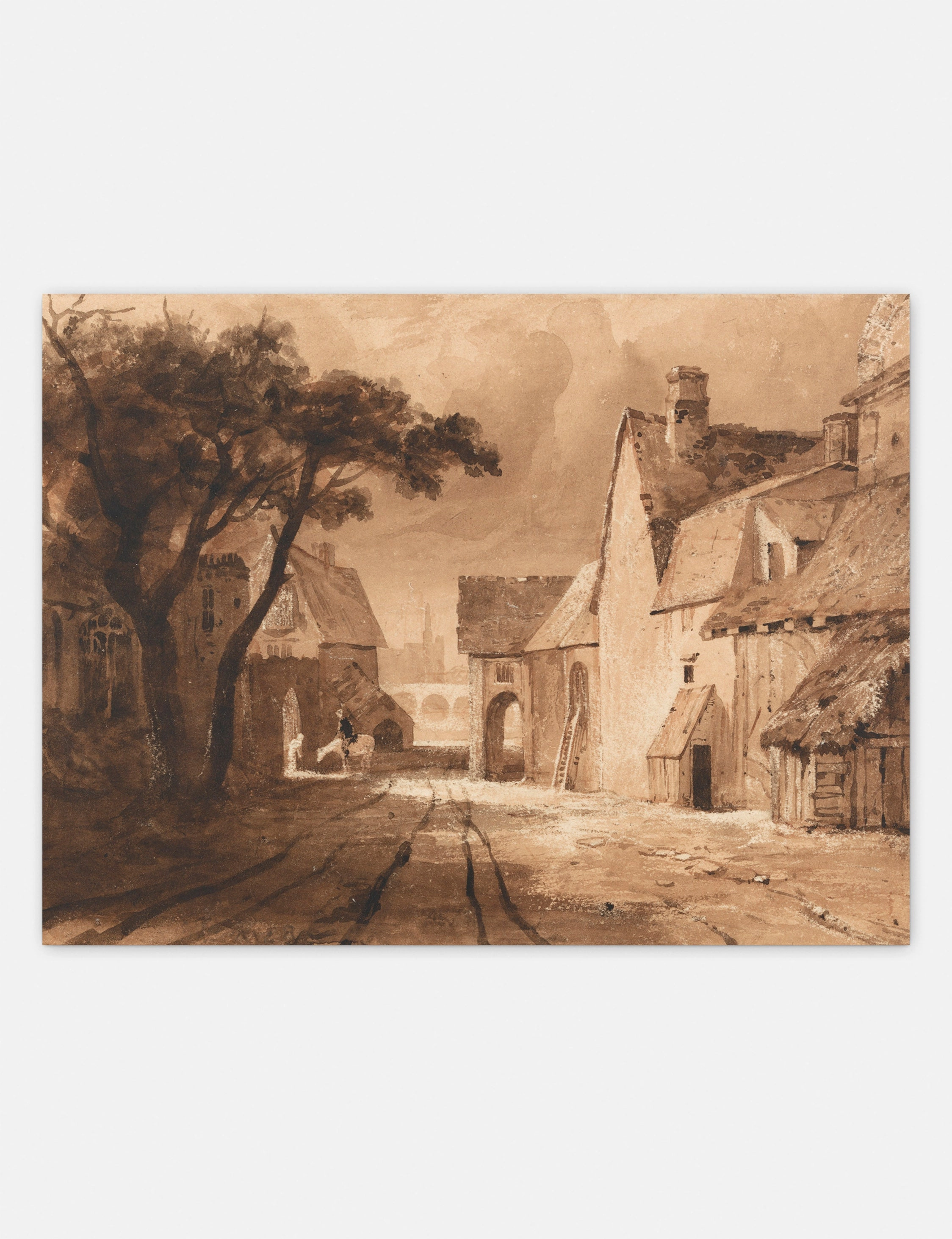 Study of Old Buildings Print by Samuel Palmer 