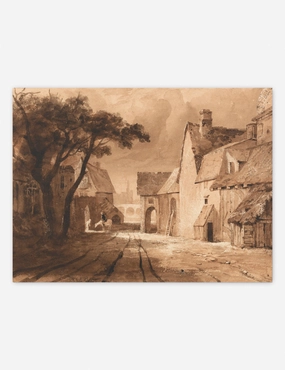 Study of Old Buildings Print by Samuel Palmer 