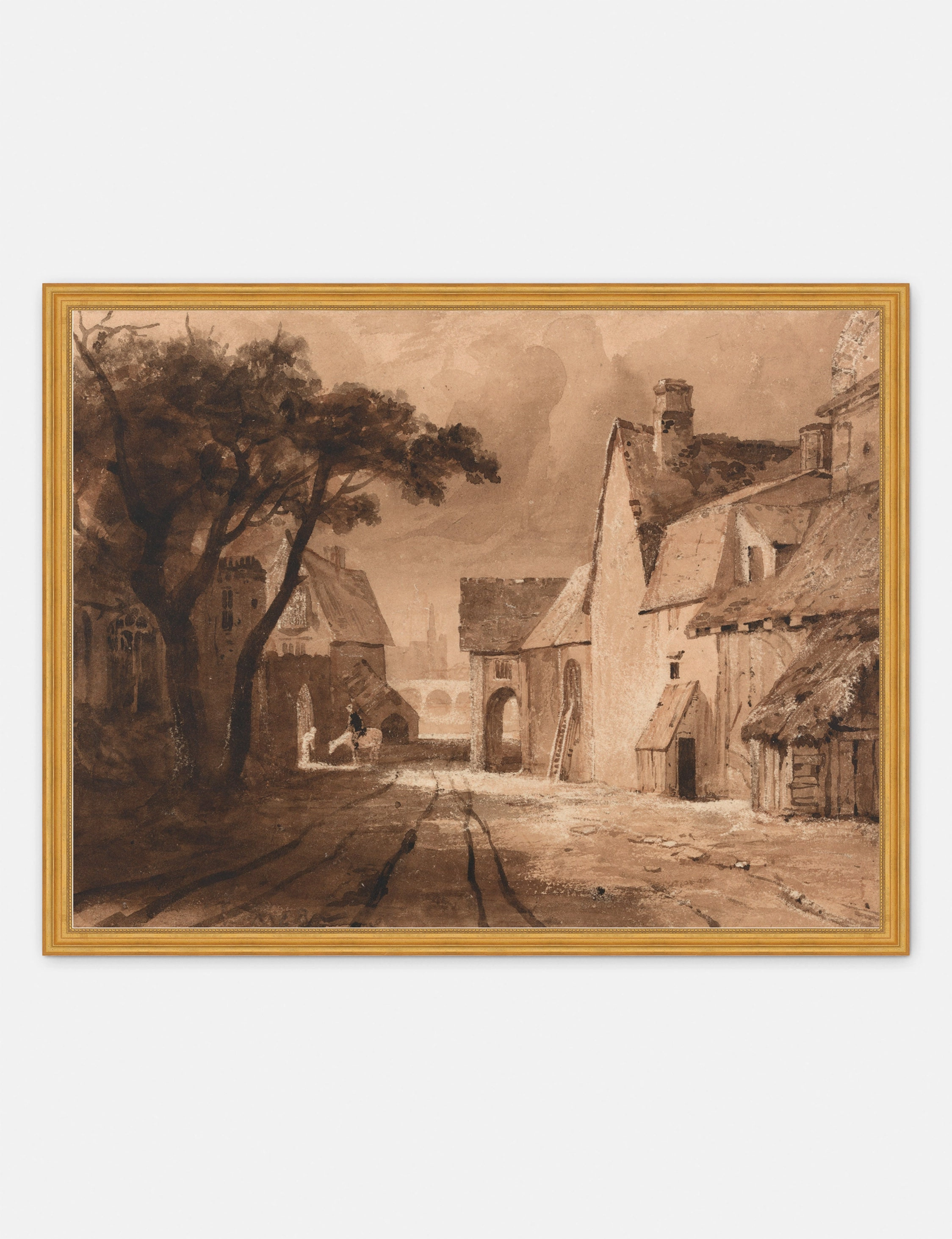 Study of Old Buildings Print by Samuel Palmer