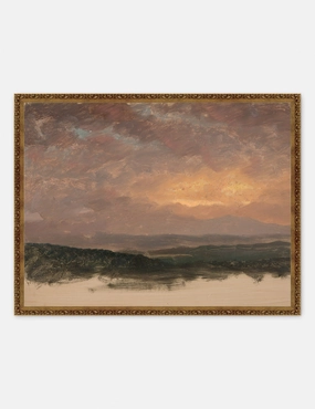 Sunset over the Catskills Print 