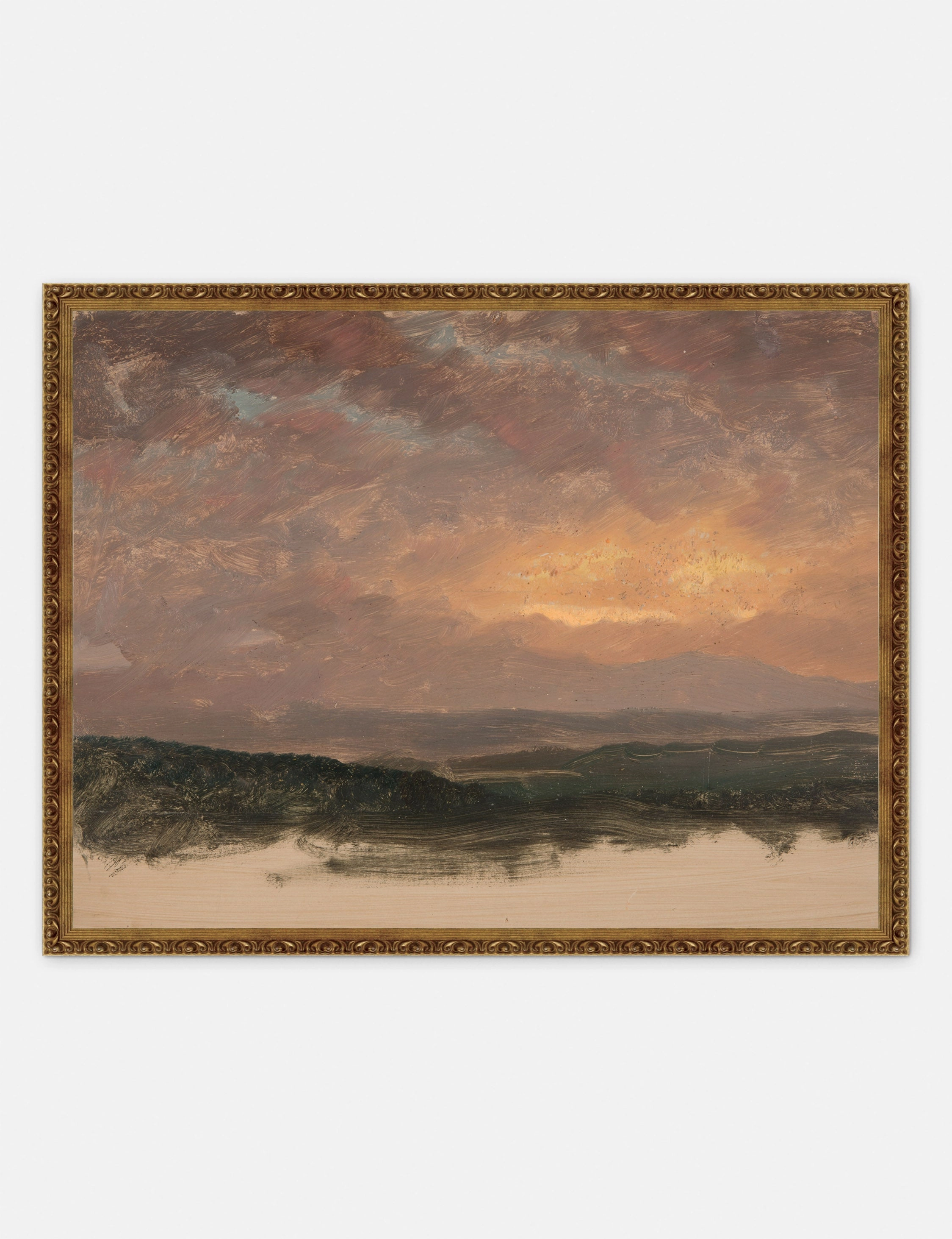 Sunset over the Catskills Print 