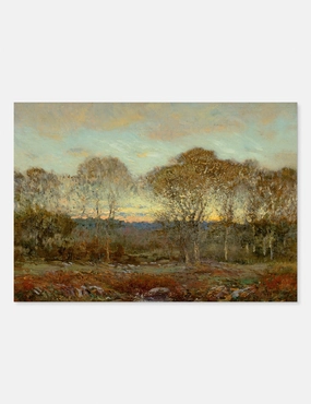 Sunset Print by Dwight William Tryon 