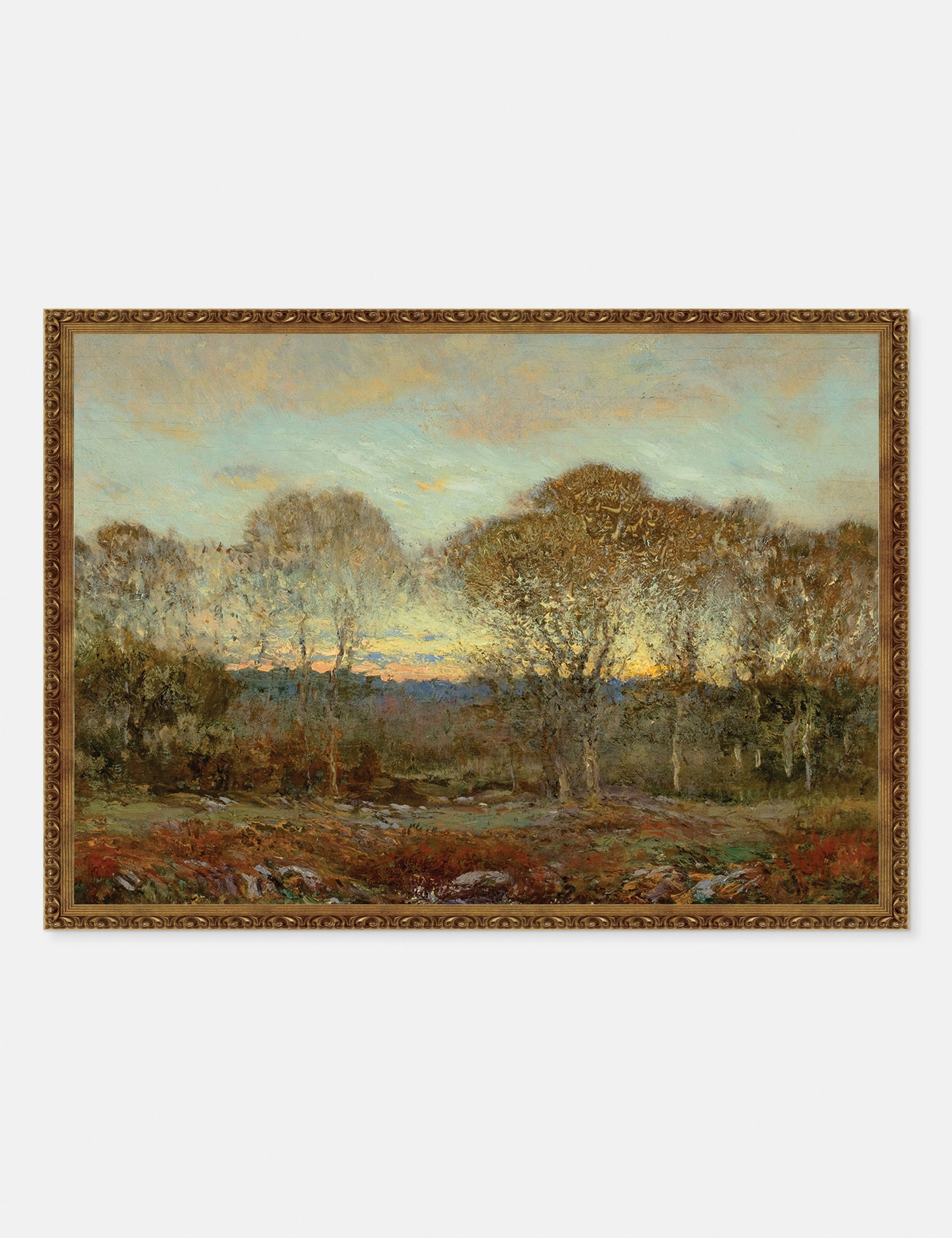 Sunset Print by Dwight William Tryon