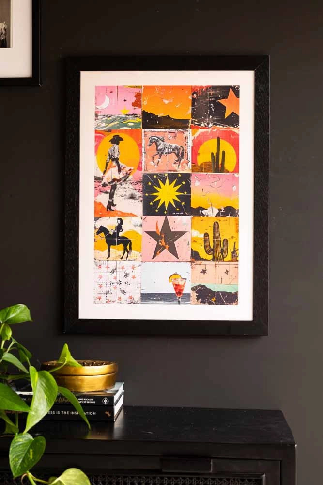 Sunset Wild West Print - Framed Or Unframed Available