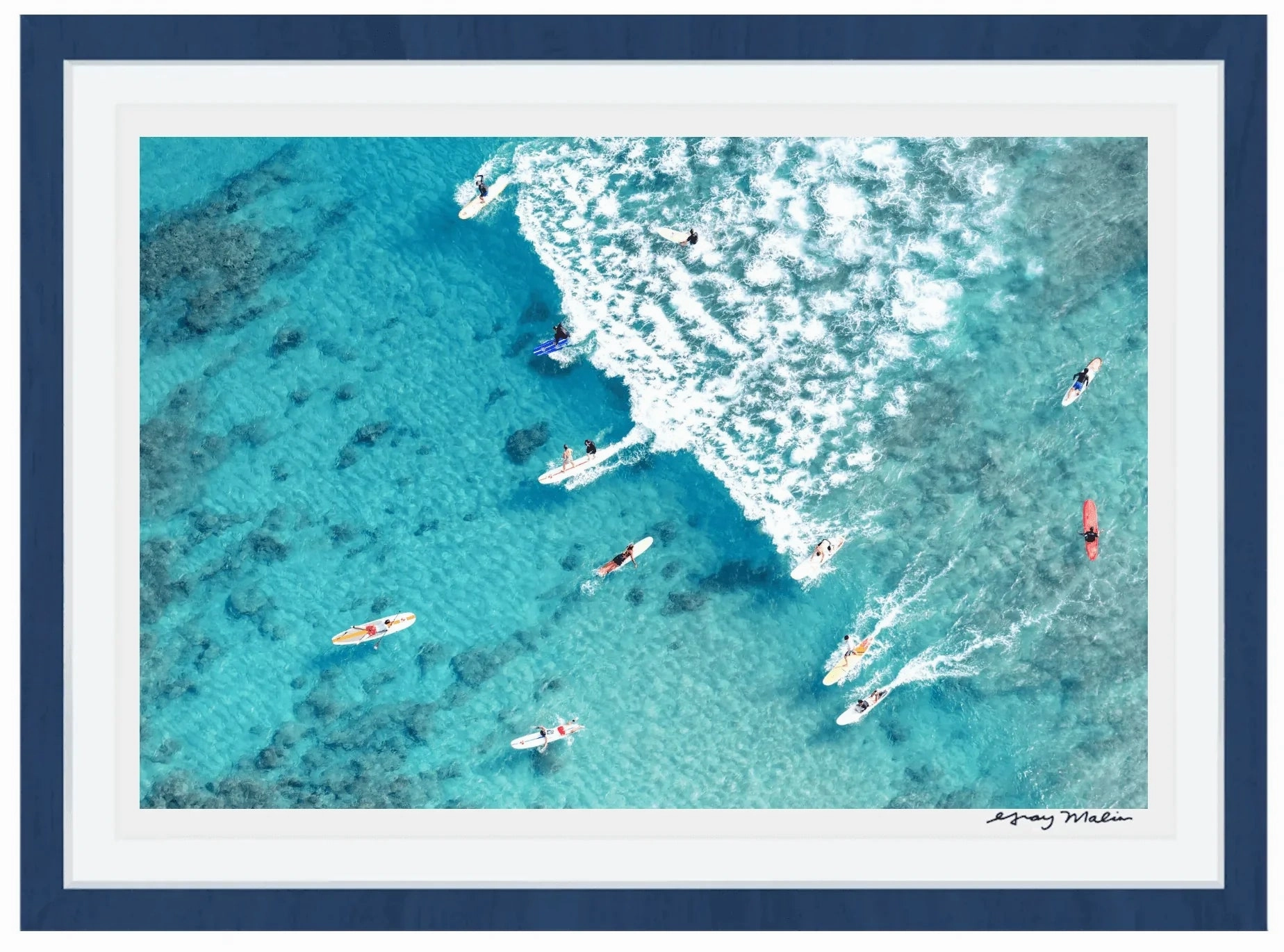 Surfing Waikiki Print by Gray Malin