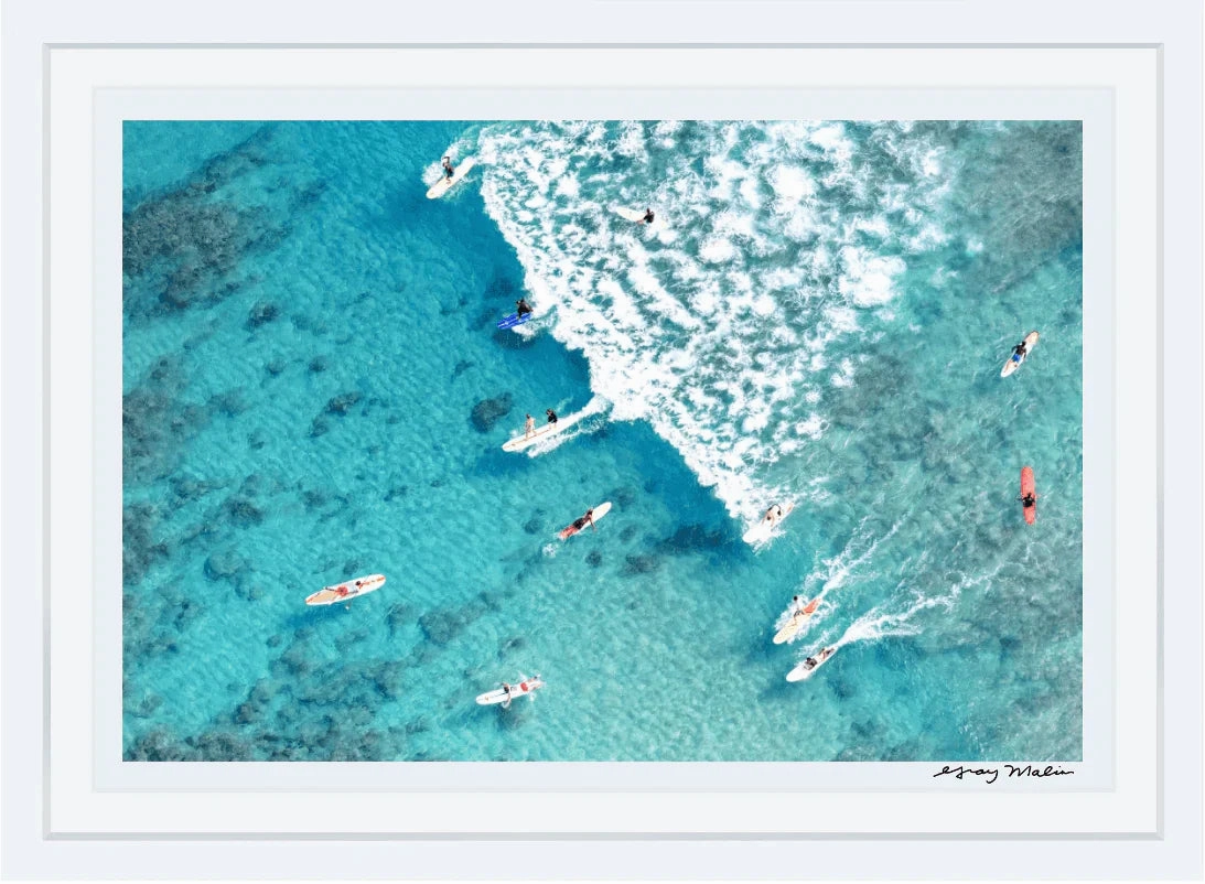 Surfing Waikiki Print by Gray Malin