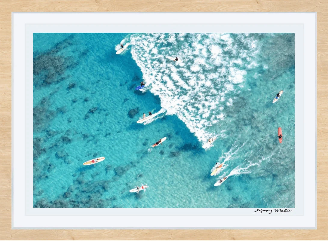 Surfing Waikiki Print by Gray Malin