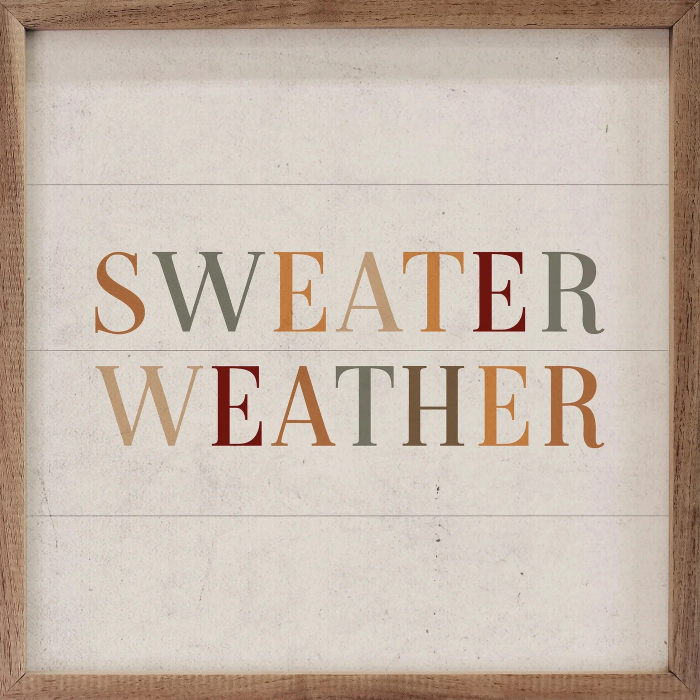 Sweater Weather Wood Framed Print 