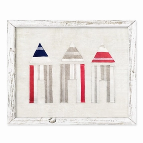 Sweet Gumball Cabanas Framed Art 