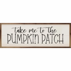 Take Me To The Pumpkin Patch Wood Framed Print 