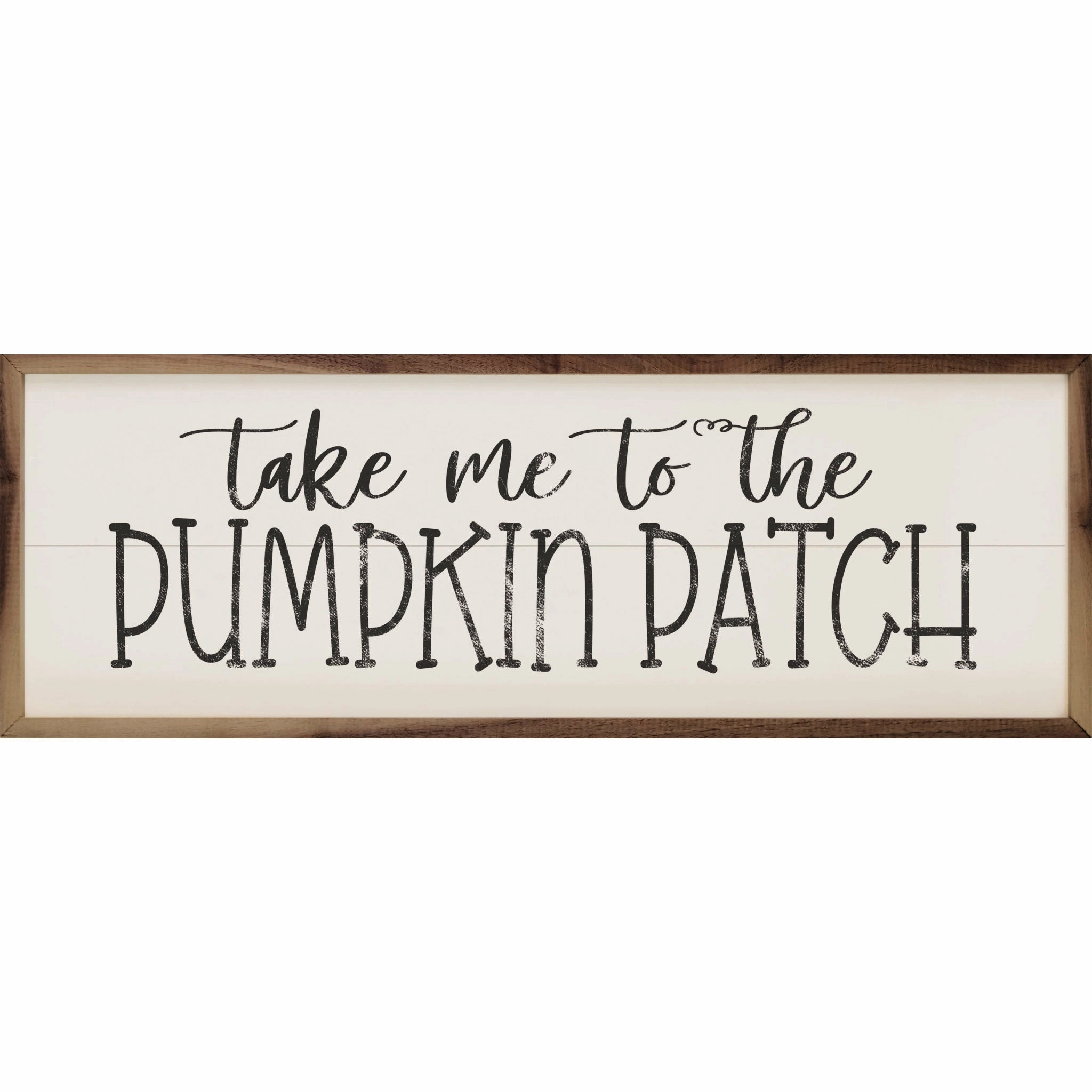 Take Me To The Pumpkin Patch Wood Framed Print 