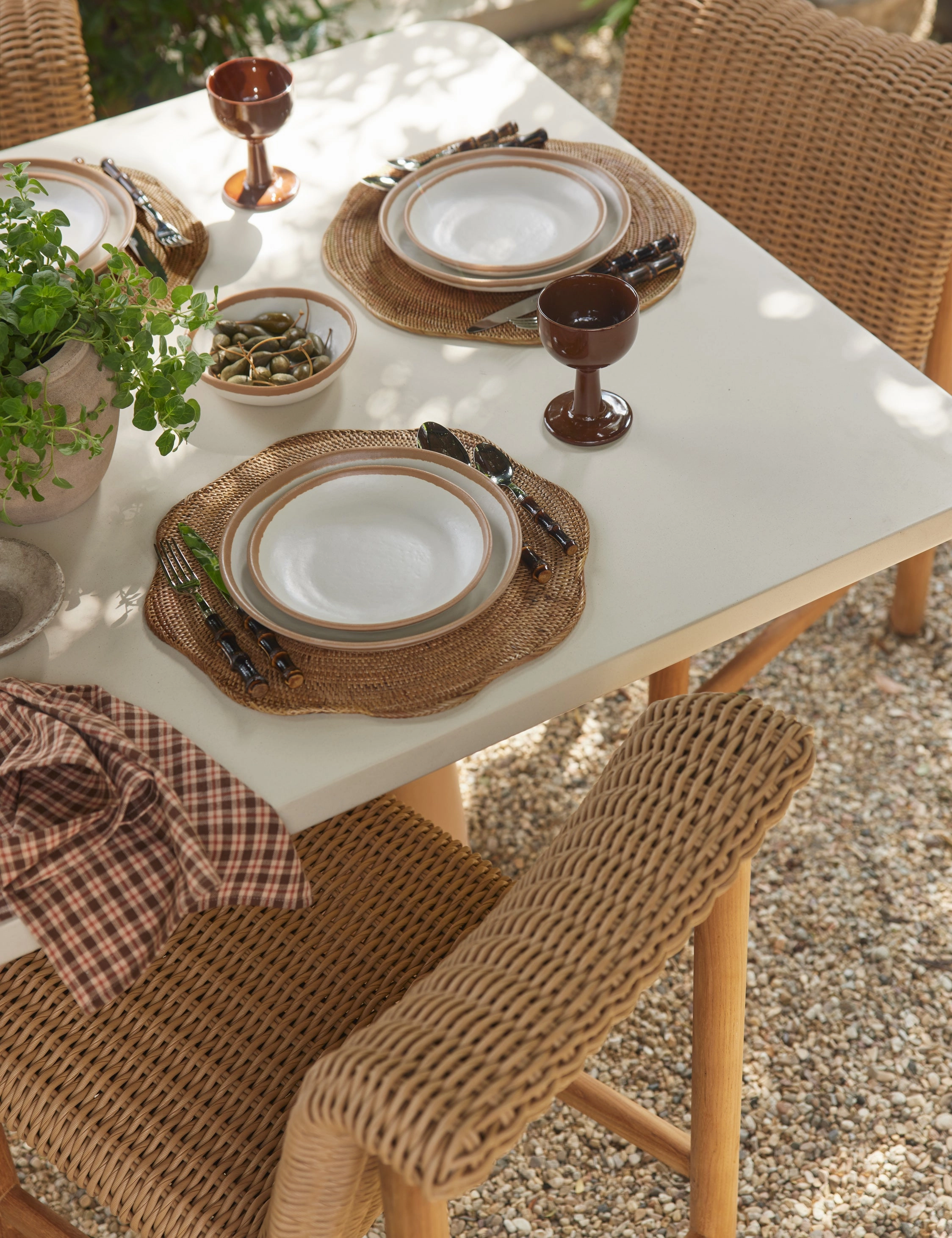 Tara Melamine Dinnerware (12-Piece Set) -  -