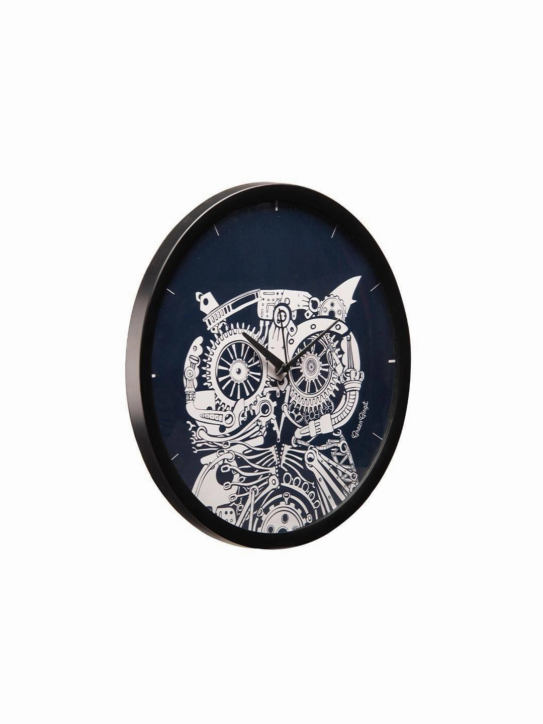 Techno owl Multicolor Wall Clock
