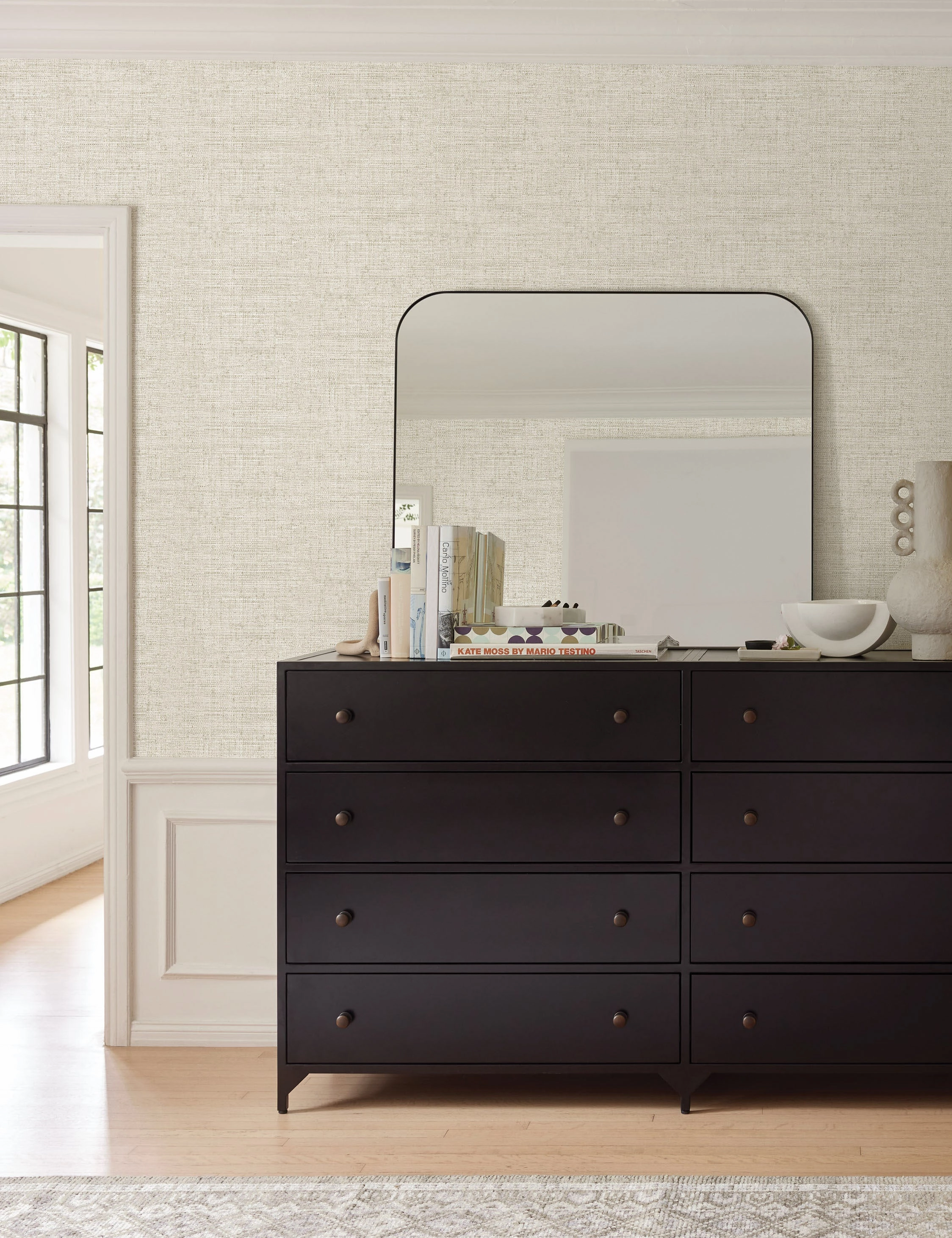 Tessier Faux Grasscloth Wallpaper